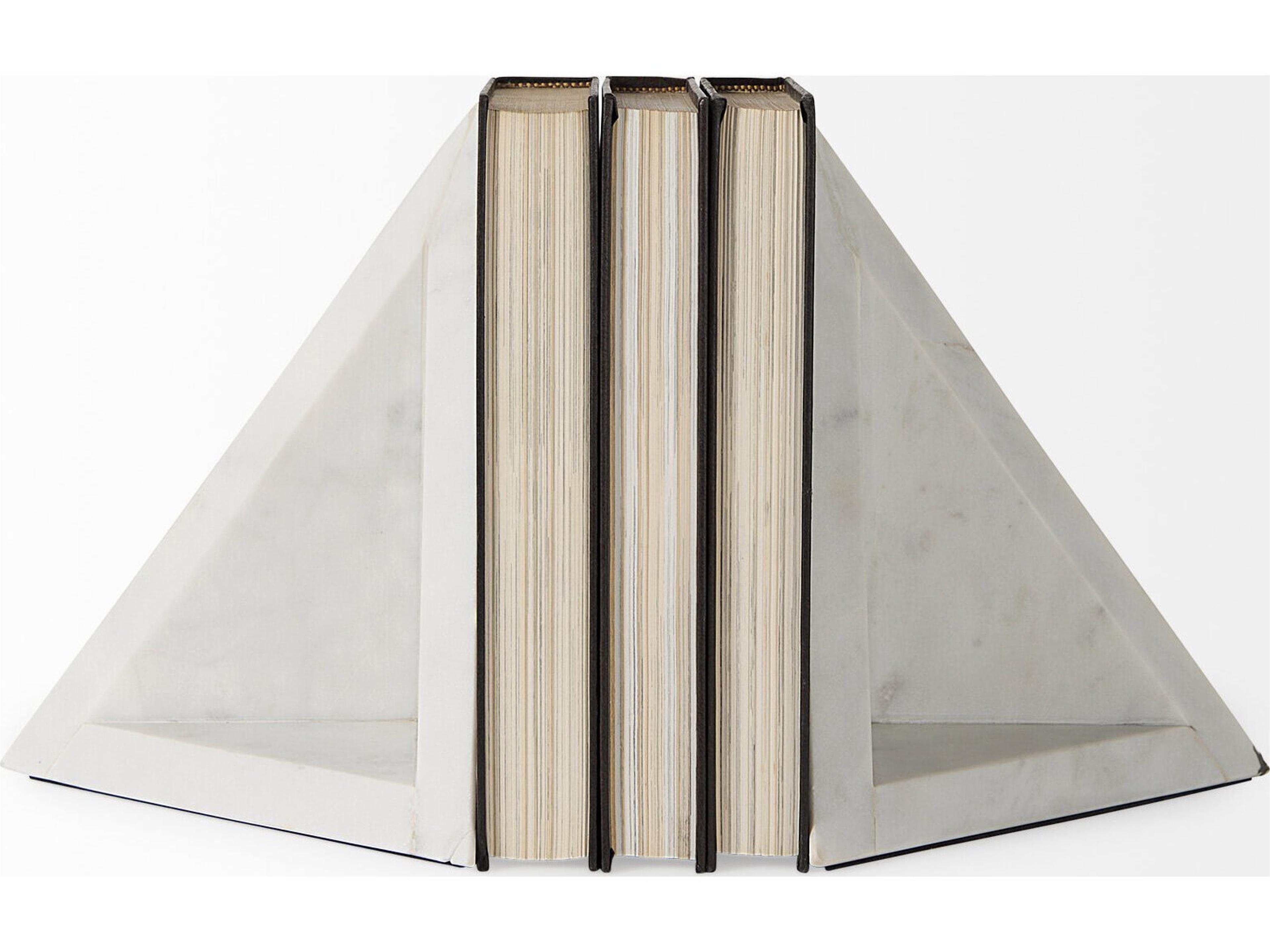 Mercana Sophia 8.0"L x 6.0"W x 7.0"H Marble Set Of Two Bookends