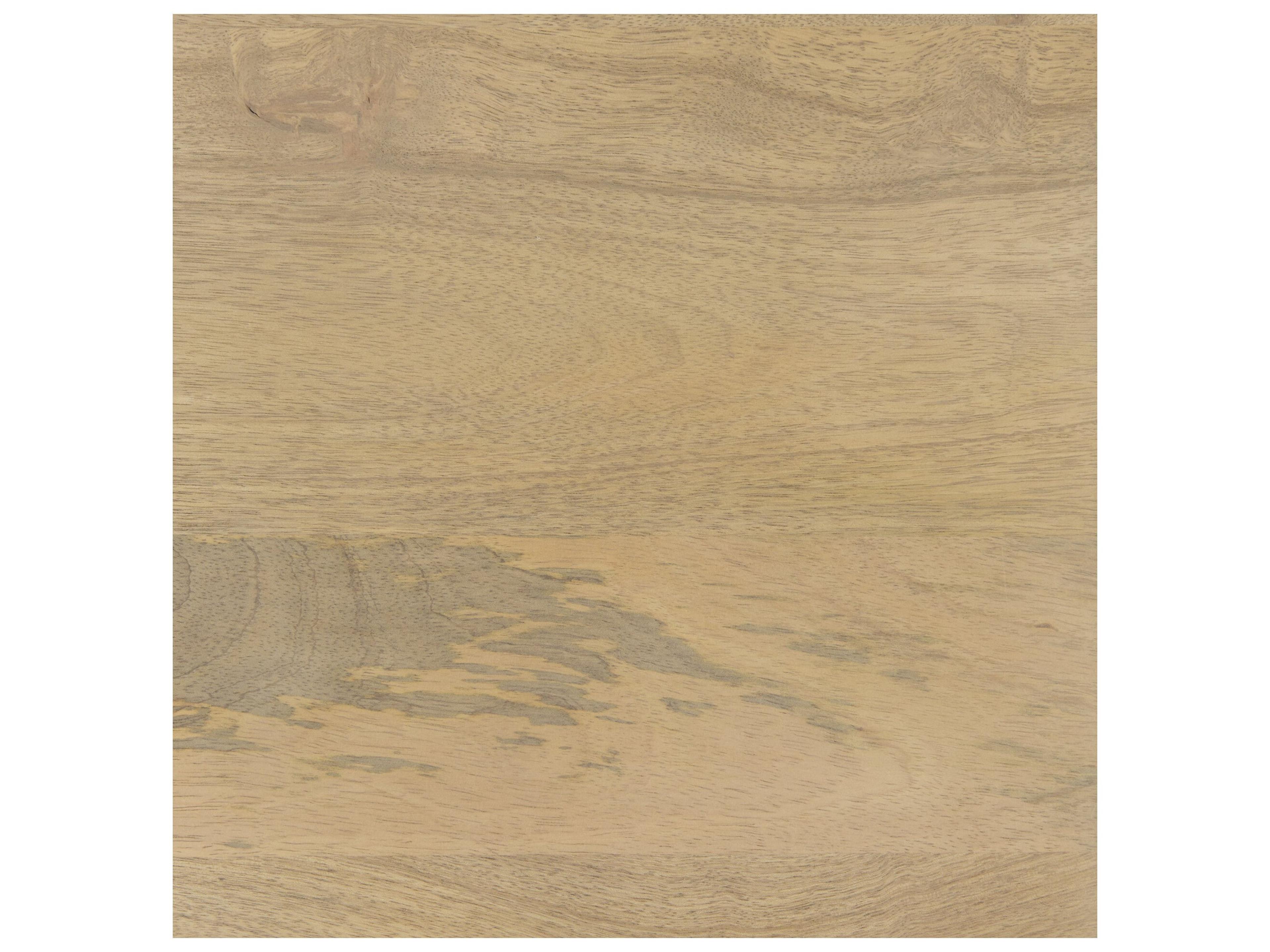 Mercana Arelius 36L x 18W x 32H Light Brown Wood, Black Metal Base w/ 2 Glass Doors Accent Cabinet