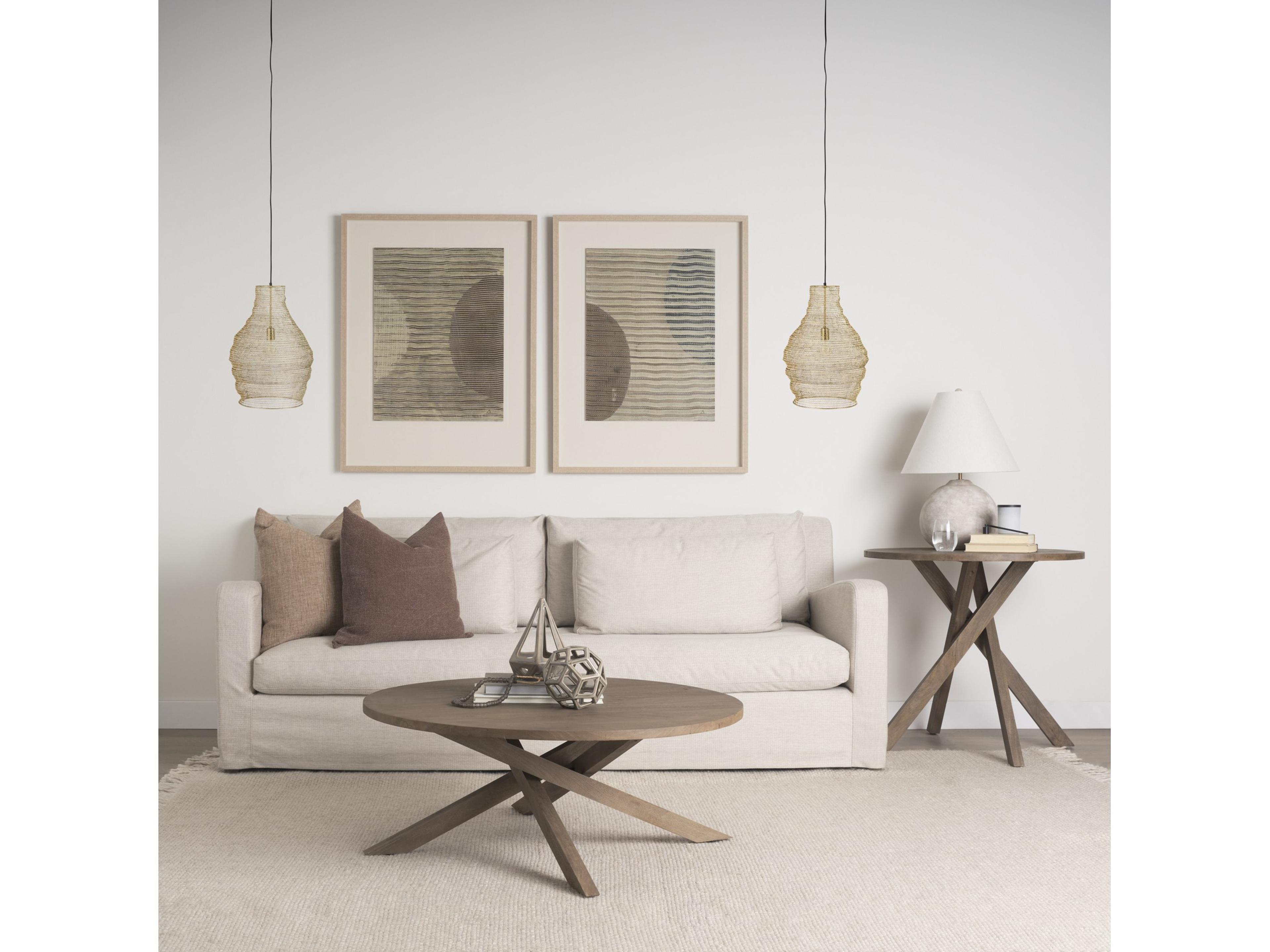 Mercana Halycon 16.0L x 16.0W x 20.0H Gold Mesh and Iron Pendant Light