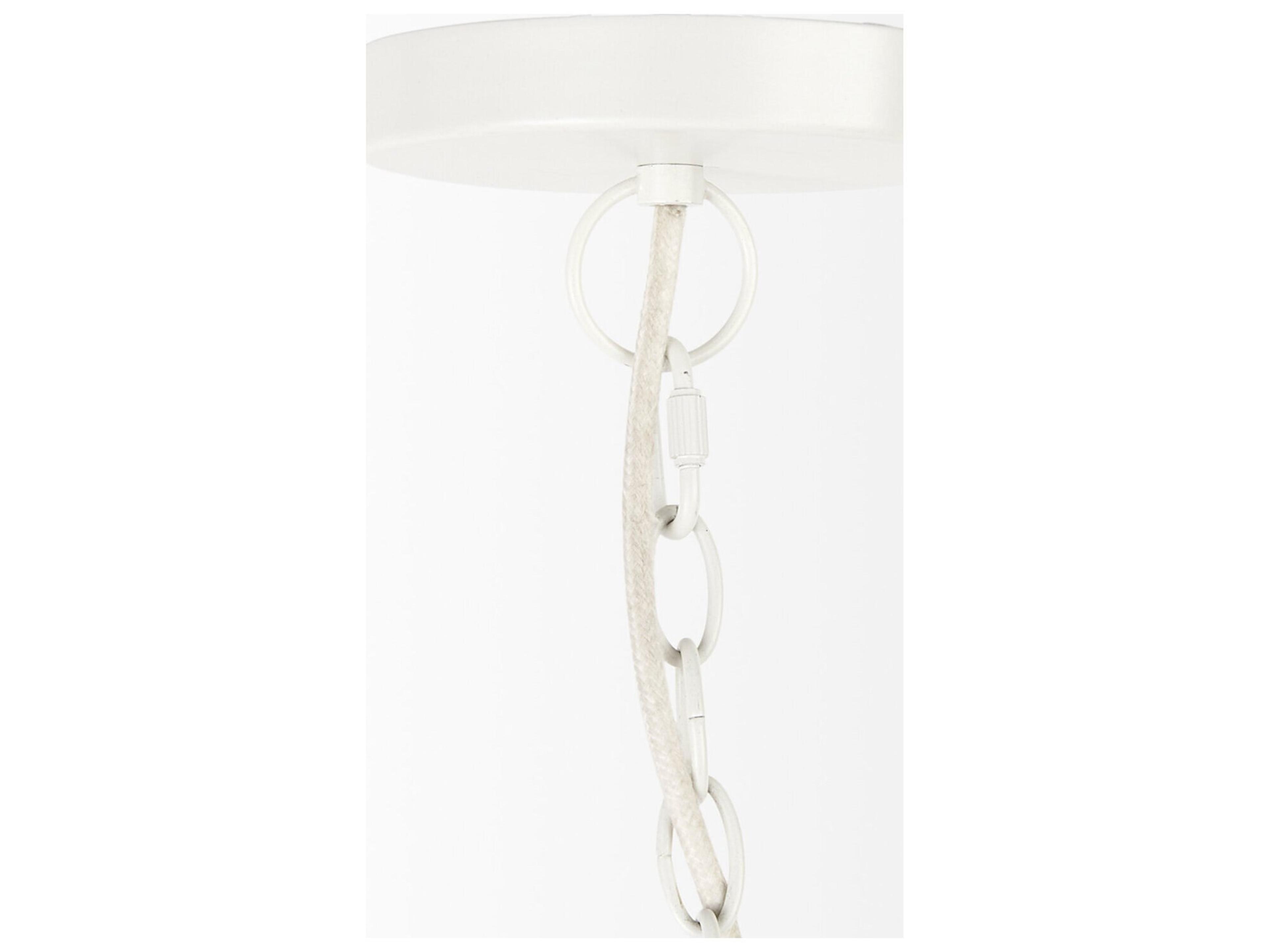 Mercana Theta 30.0 L x 30.0 W x 15.0 H White-Washed Beaded Chandelier