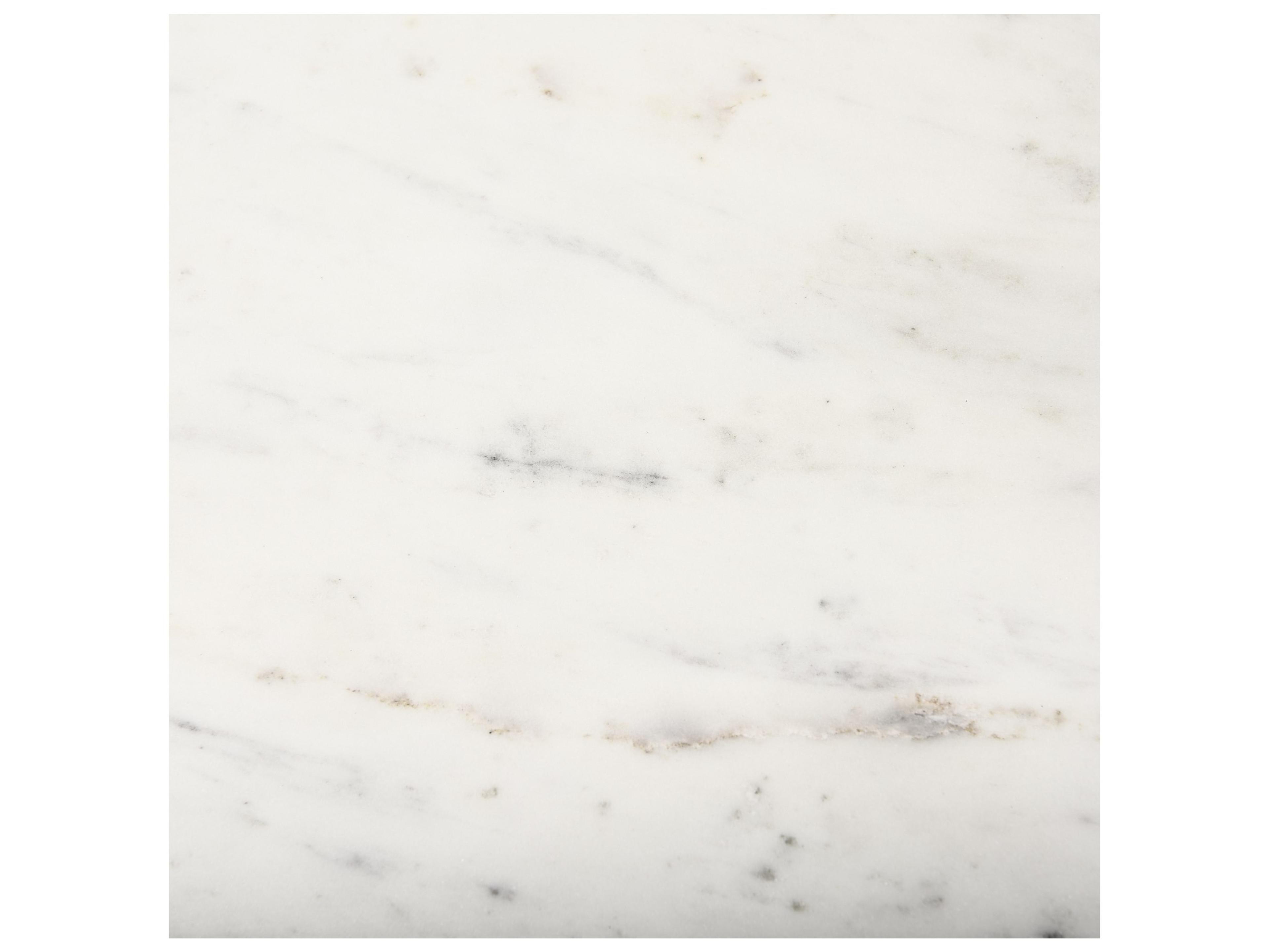 Mercana Lorlei Marble Top w/ Gray Iron Base Console Table