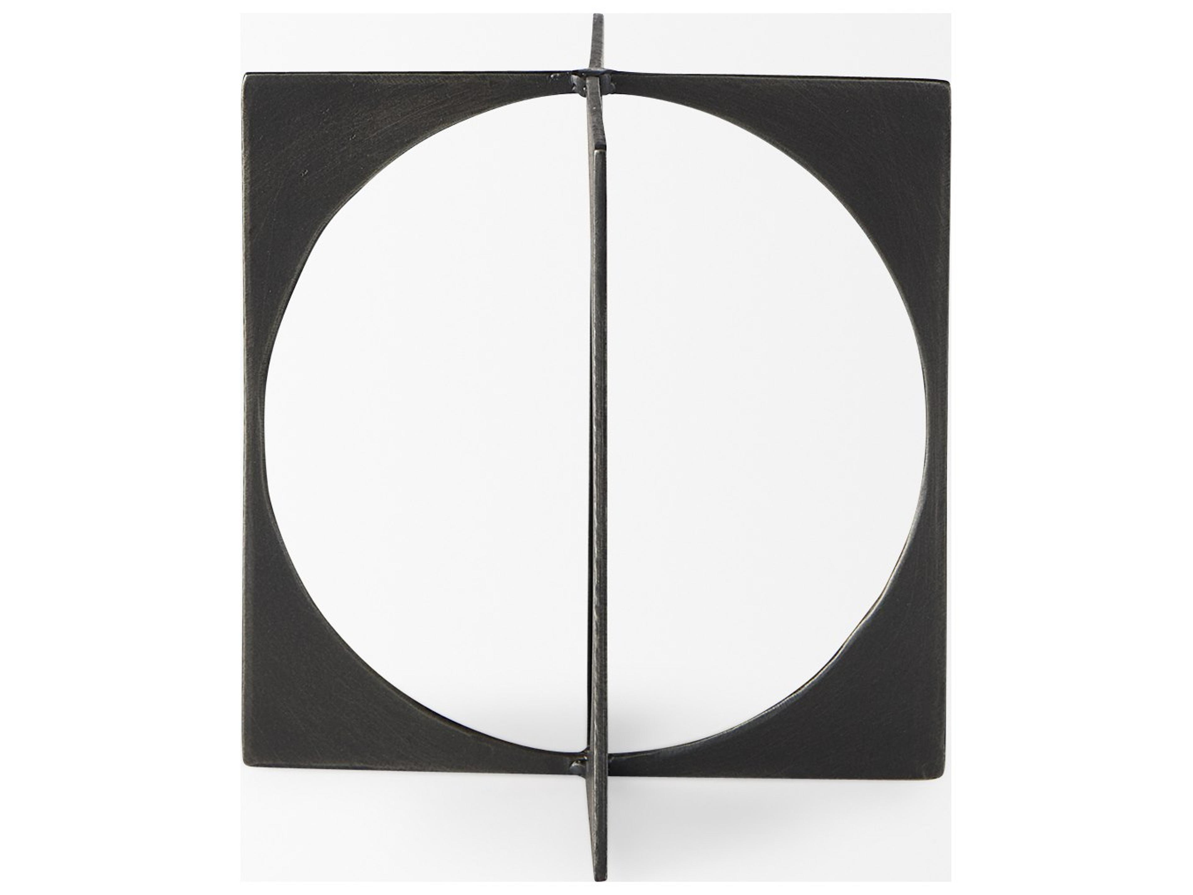 Mercana Lima Gunmetal Gray Metal Small Decorative Object