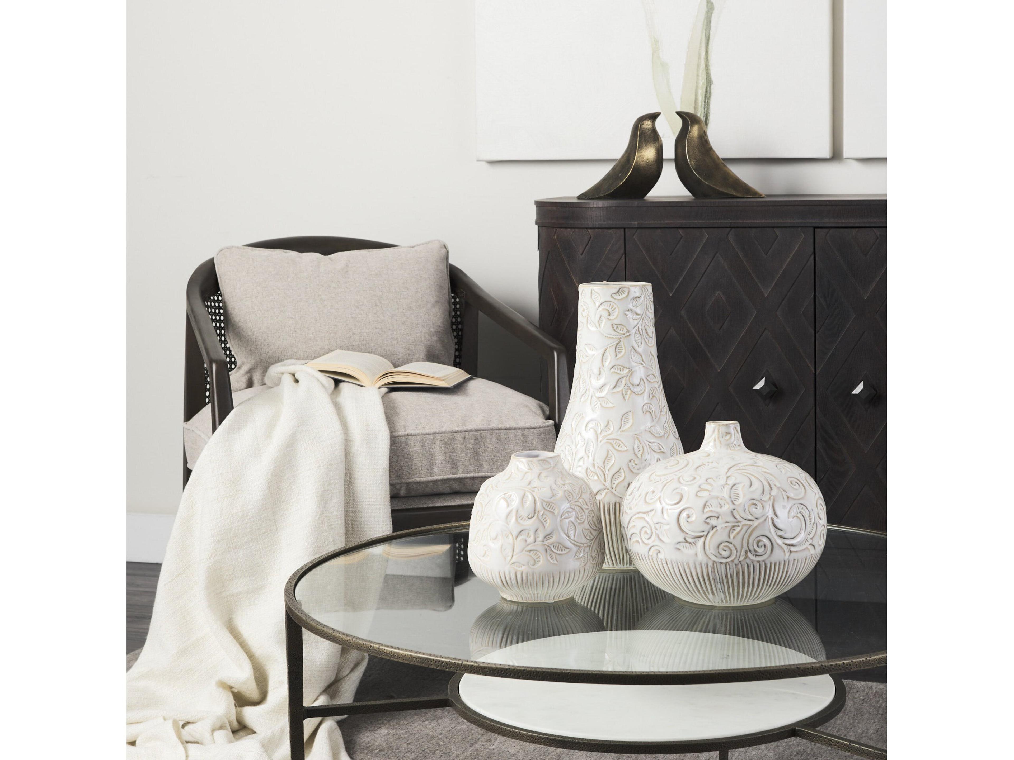 Mercana Felicity 36.0L x 36.0W x 16.0H Marble Top W/Iron Frame Coffee Table