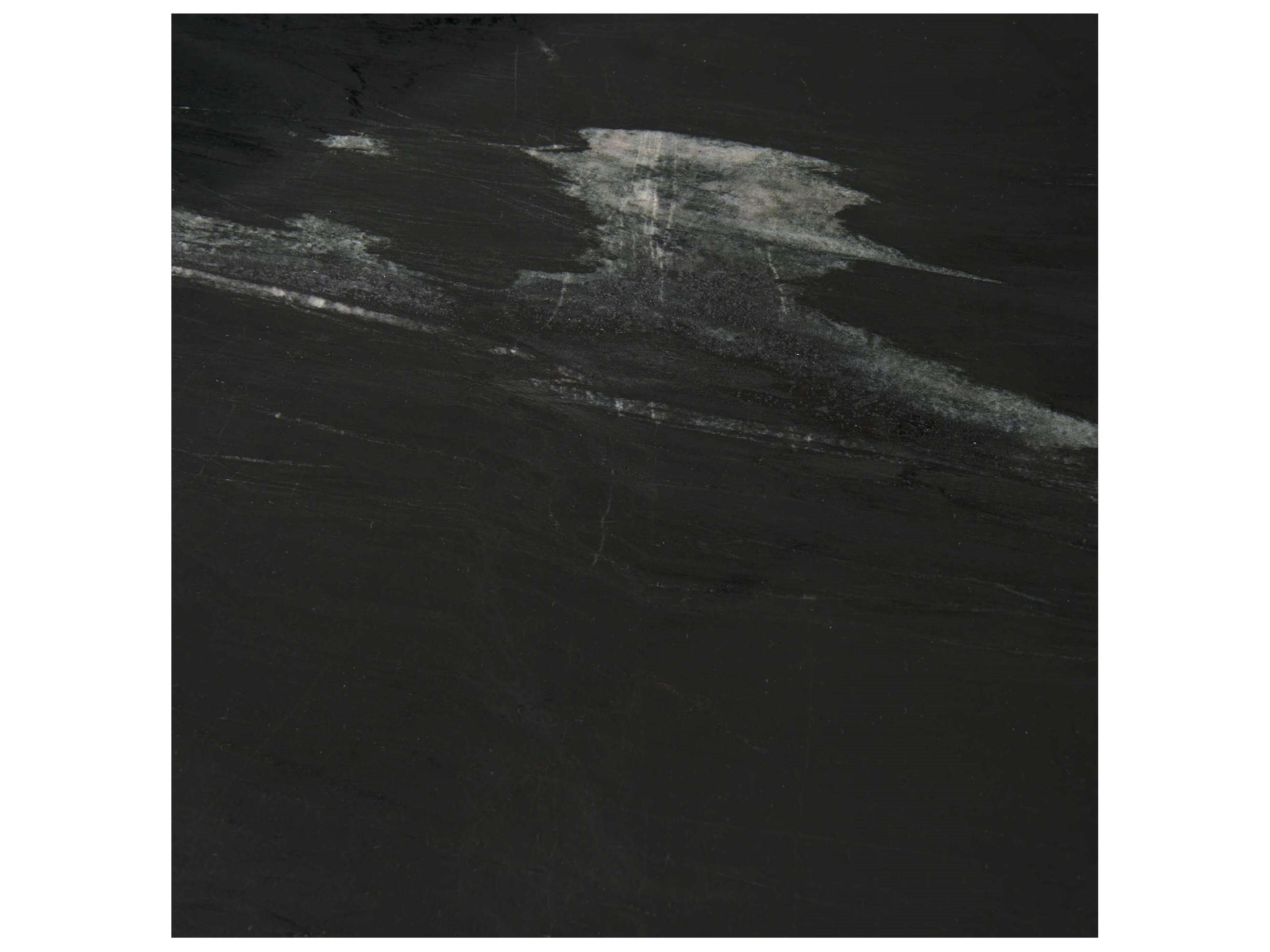 Mercana Reinhold IV Black Marble Top Iron Console Table