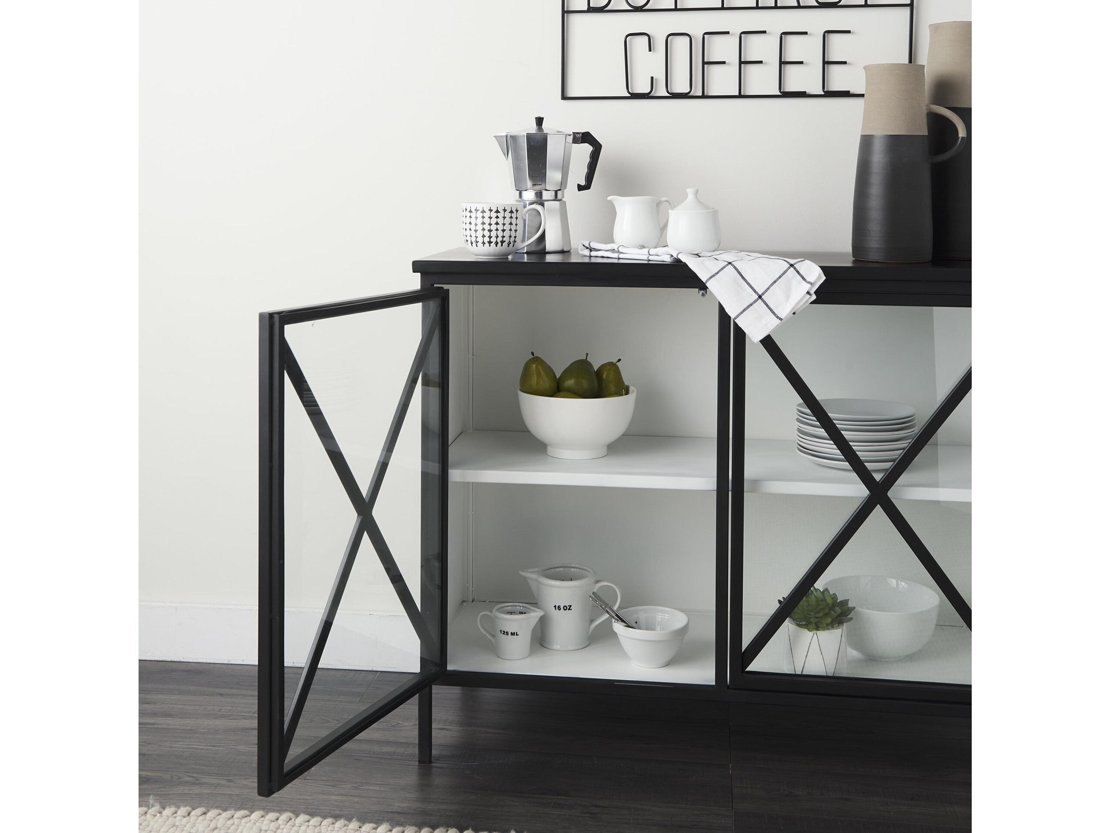 Mercana Aurelia Two Door Glass Cabinet