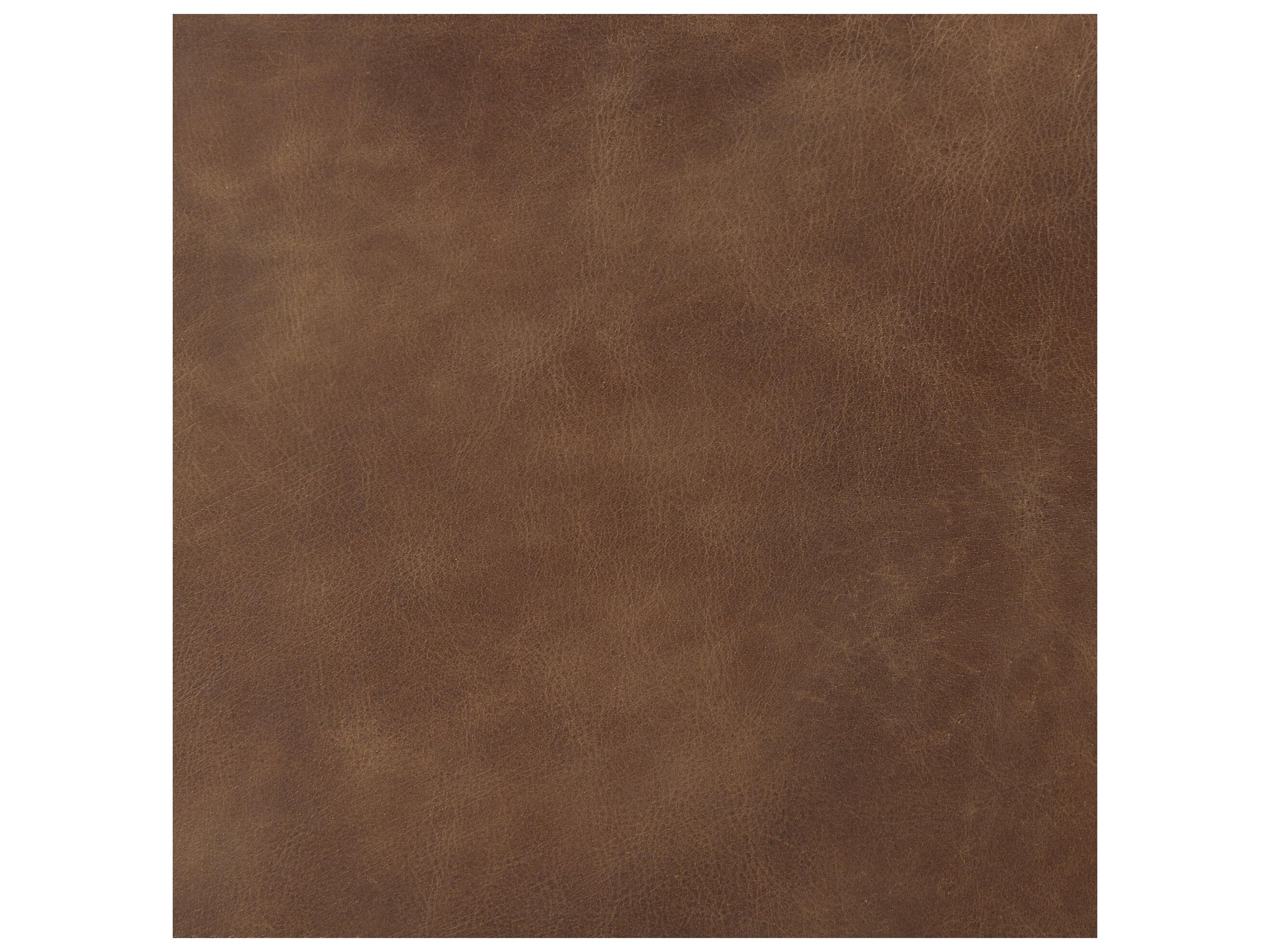 Mercana Berbick 43" Total Height Medium Brown Leather w/ Iron Frame Bar Stool