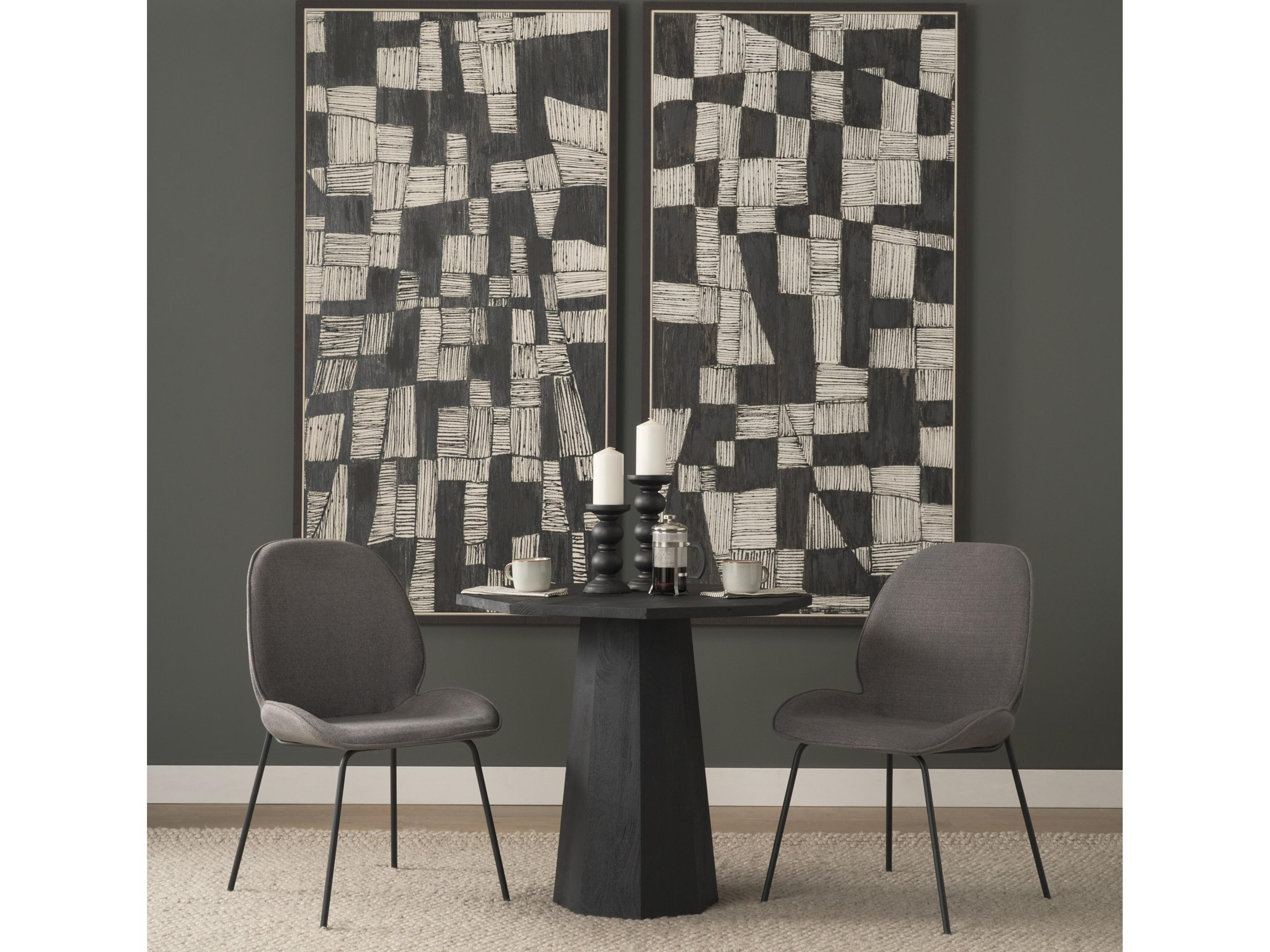 Mercana Inala Grey Seat Metal Frame Dining Chair