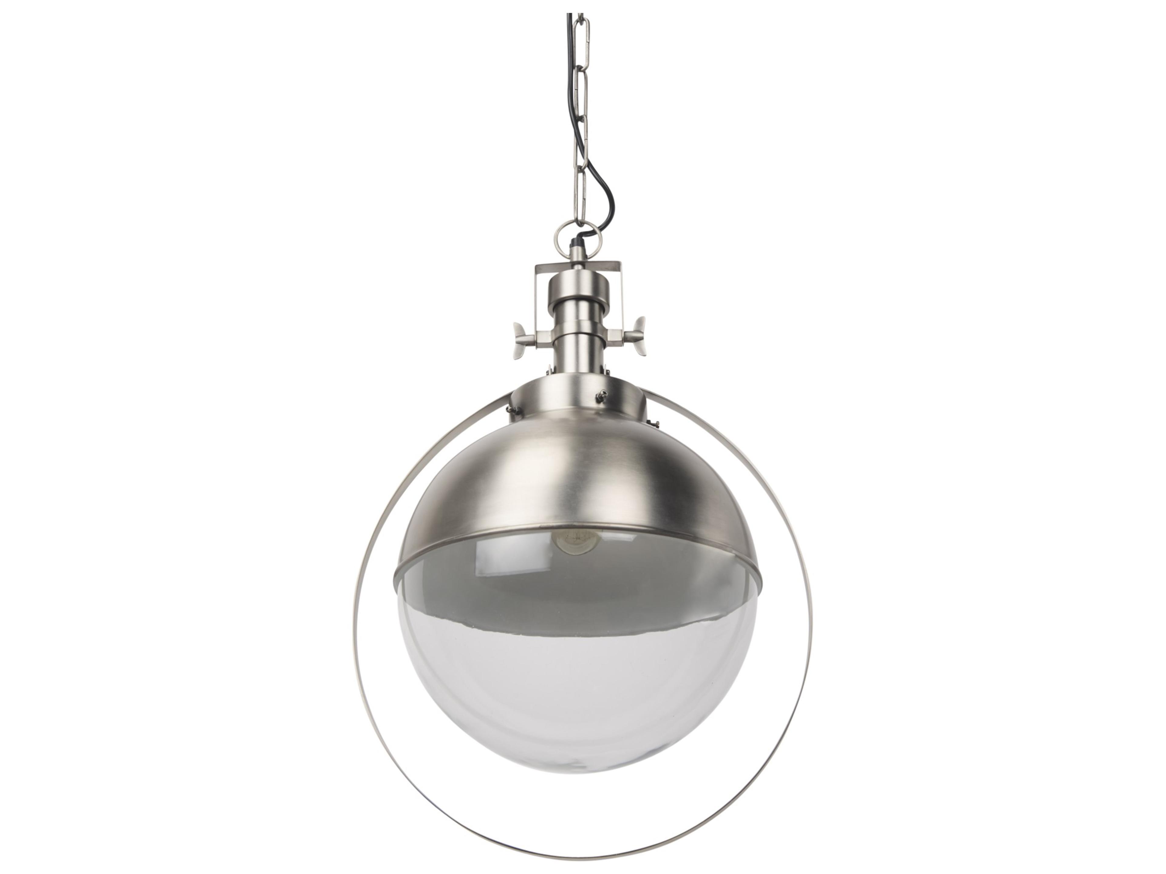Leighton 15.0L x 15.0W x 20.0H Antique Nickel Pendant Light