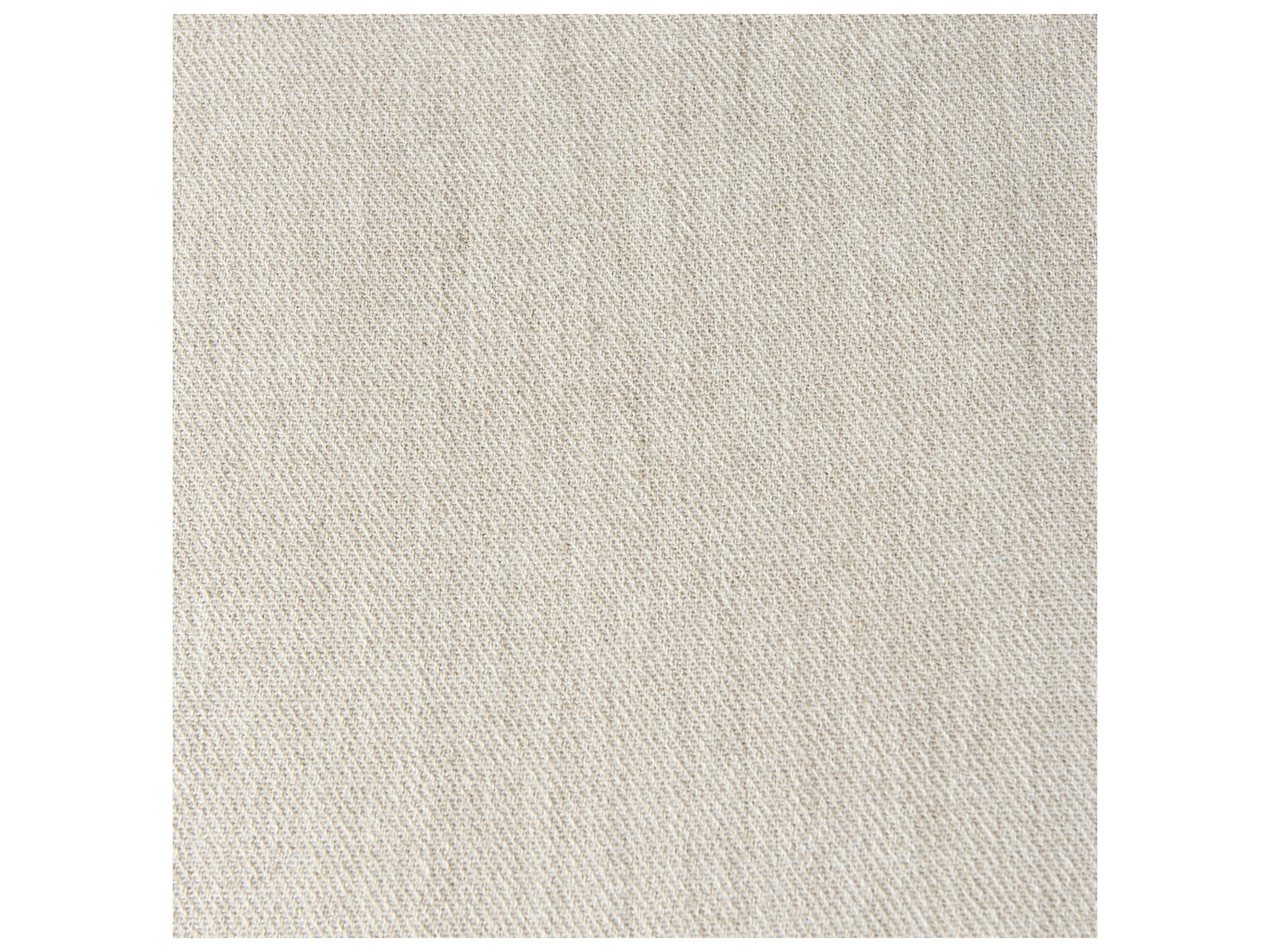 Mercana Clara Light Brown Wood W/ Cream Fabric Seat and Cane Back Armless Dining Chair