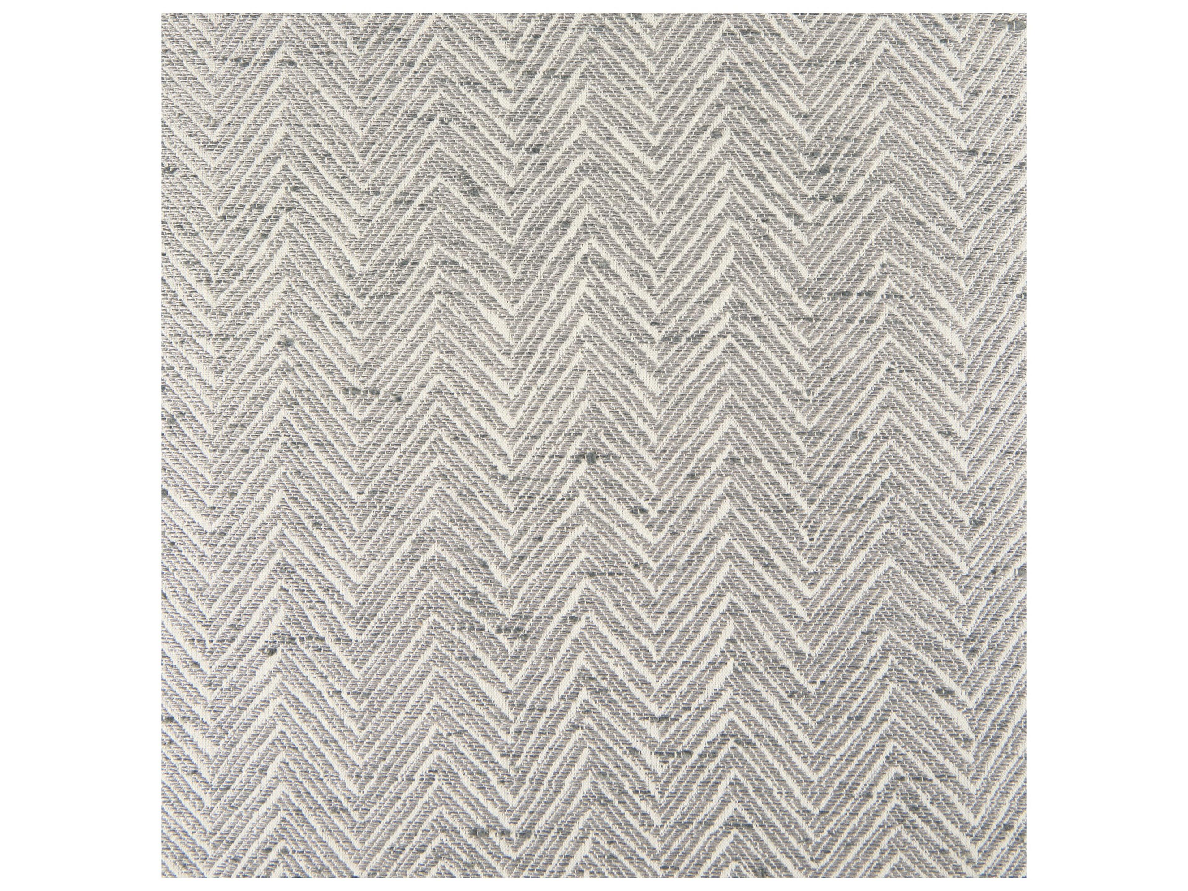 Mercana Charlotte  55.0L Gray Herringbone Fabric Seat w/ Antique Nickel Metal Frame Bench