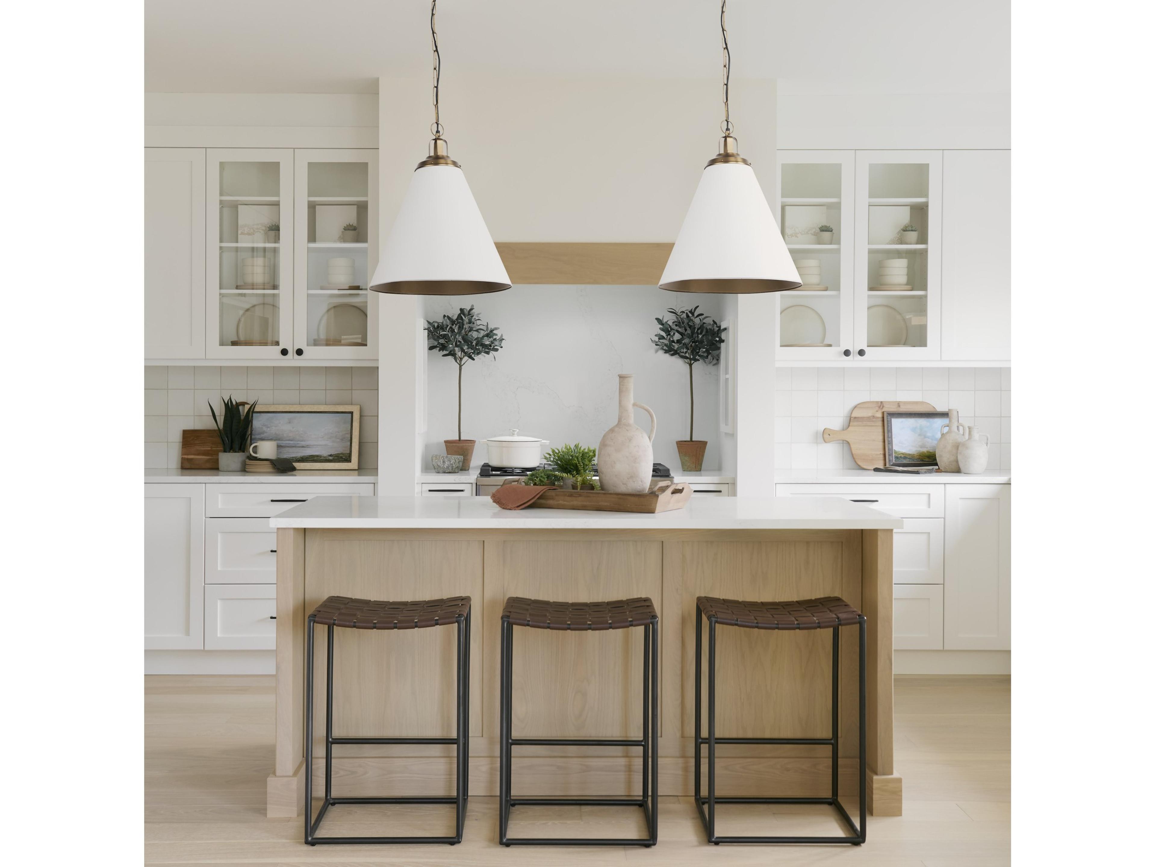 Mercana Clarissa 18.0L x 16.0W x 26.25H Dark Brown Woven Leather Seat W/ Black Iron Frame Counter Stool