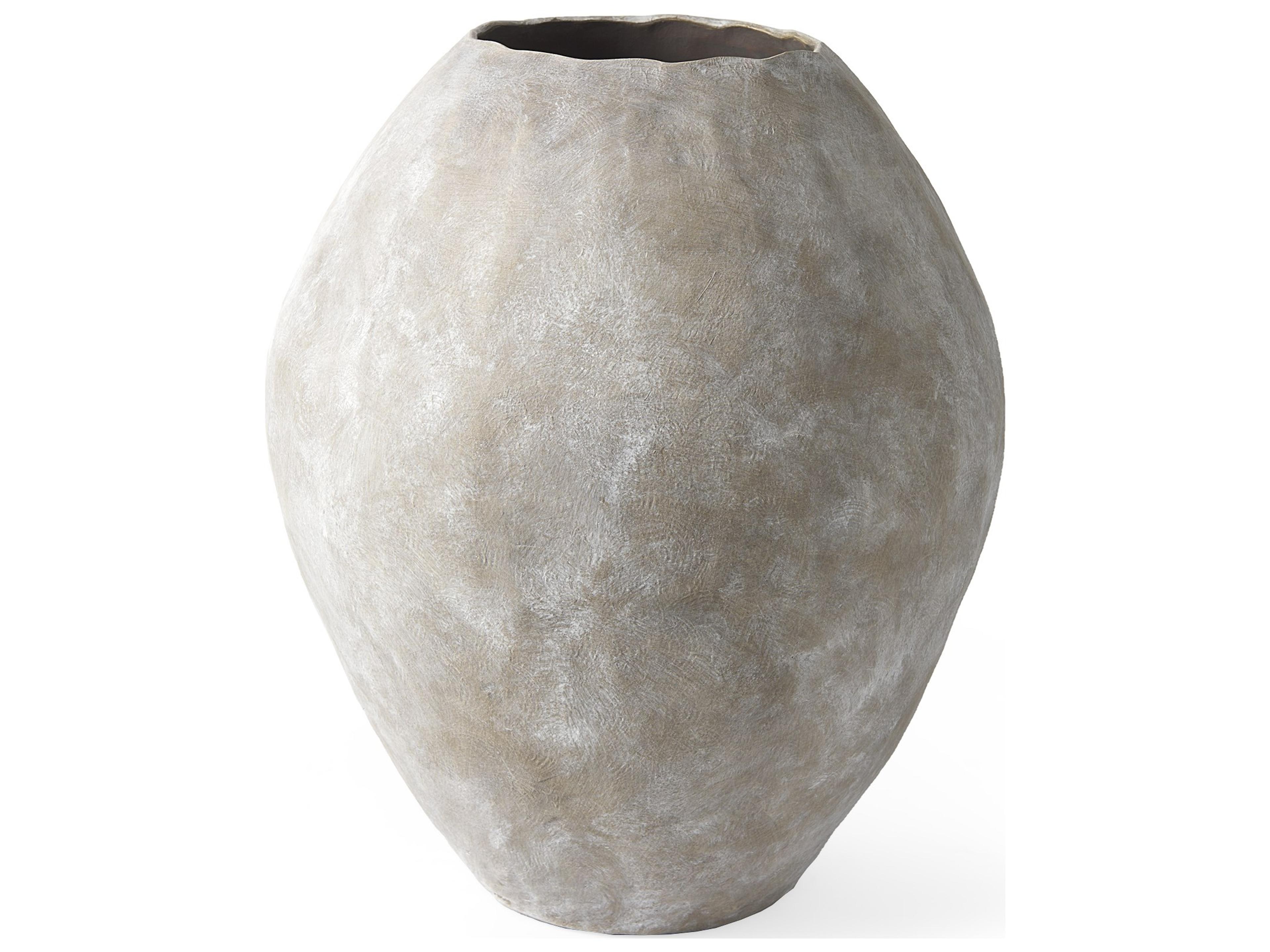 Gobi 23L x 28H Large Tan Ceramic Oval Vase