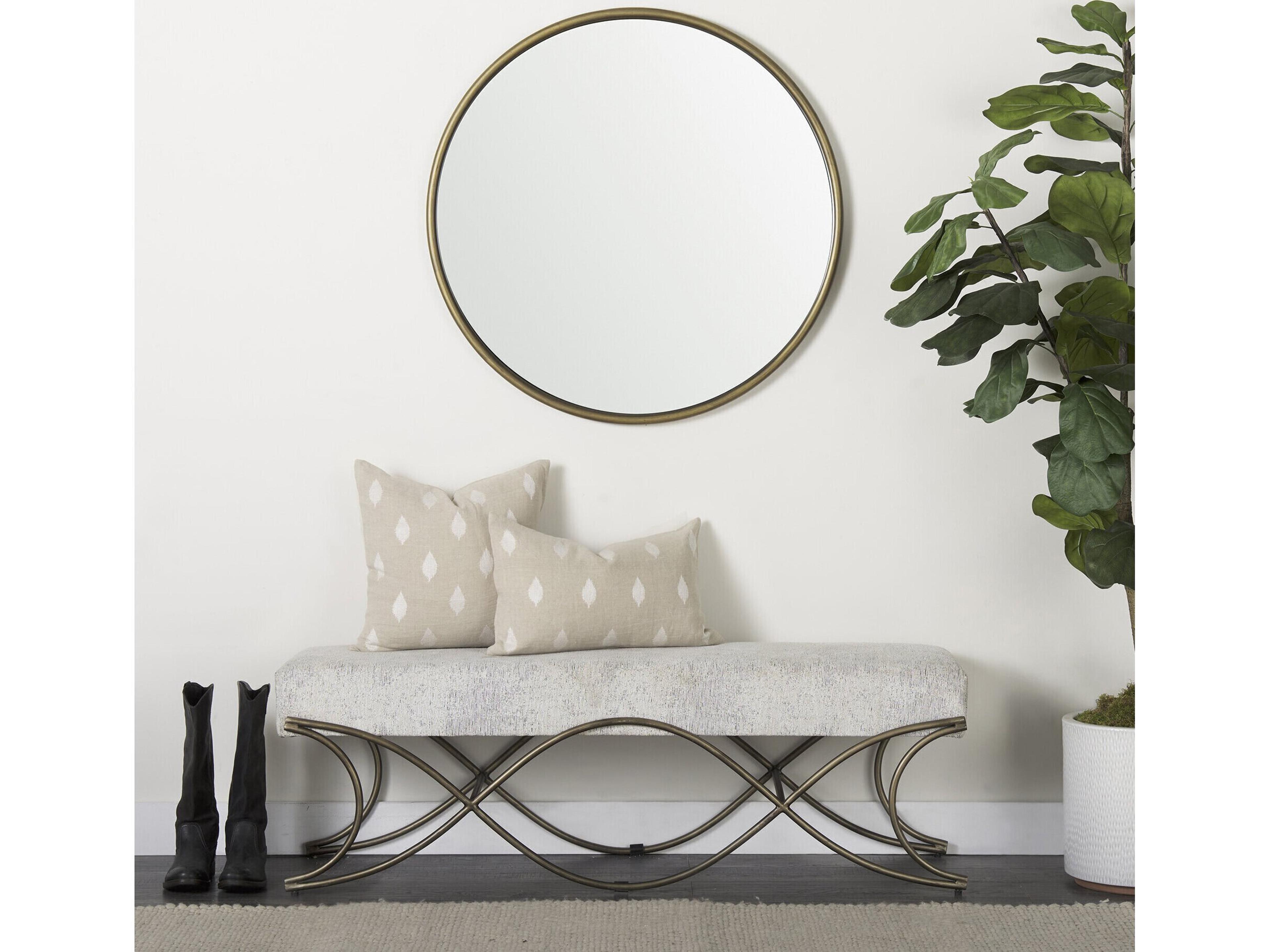 Mercana Enya 18L x 18W Beige and Cream Fabric Patterned Decorative Pillow Cover