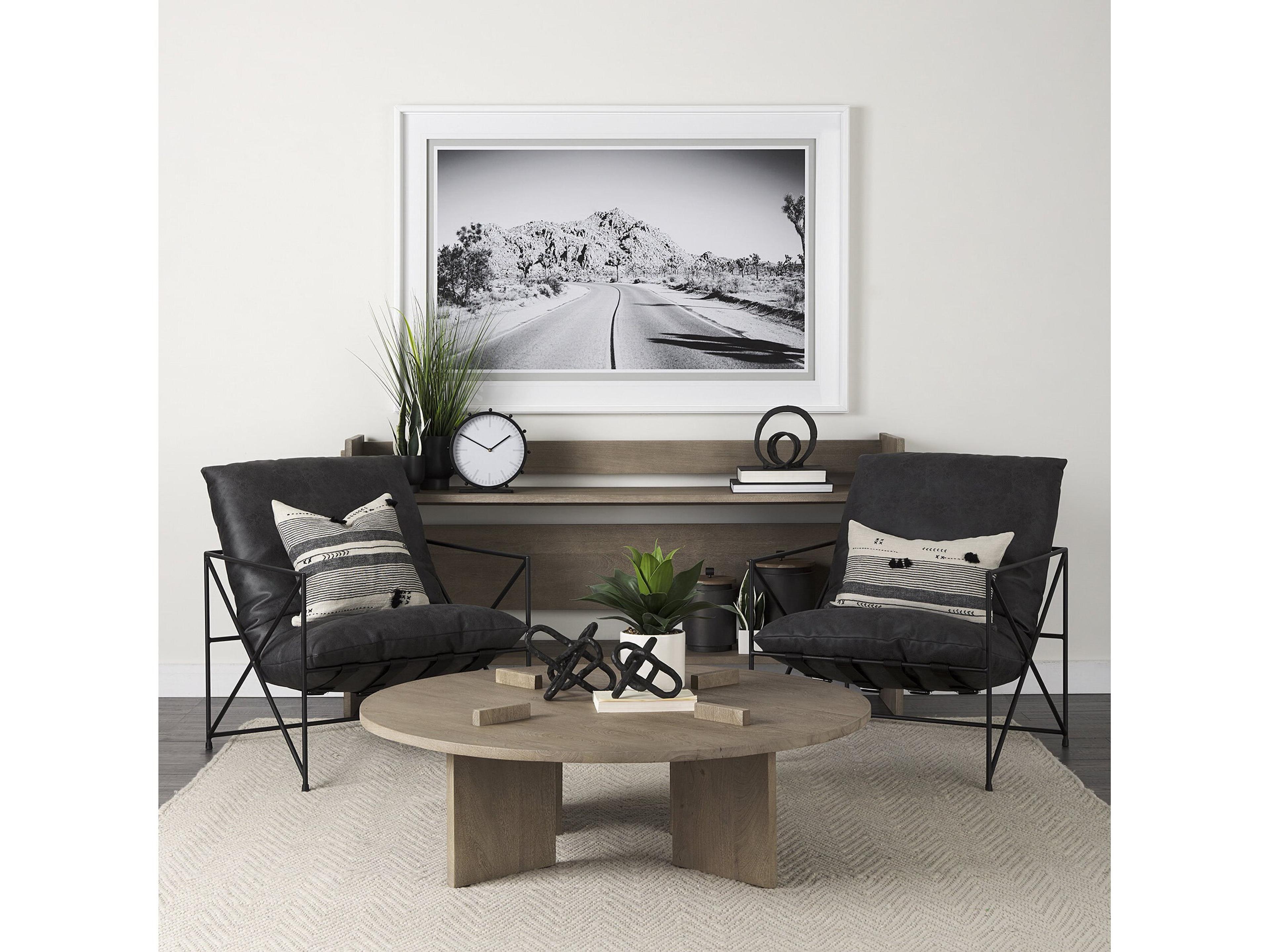 Mercana Thalia 13L x 21W Black and Beige Fabric Striped and Fringed Decorative Pillow Cover