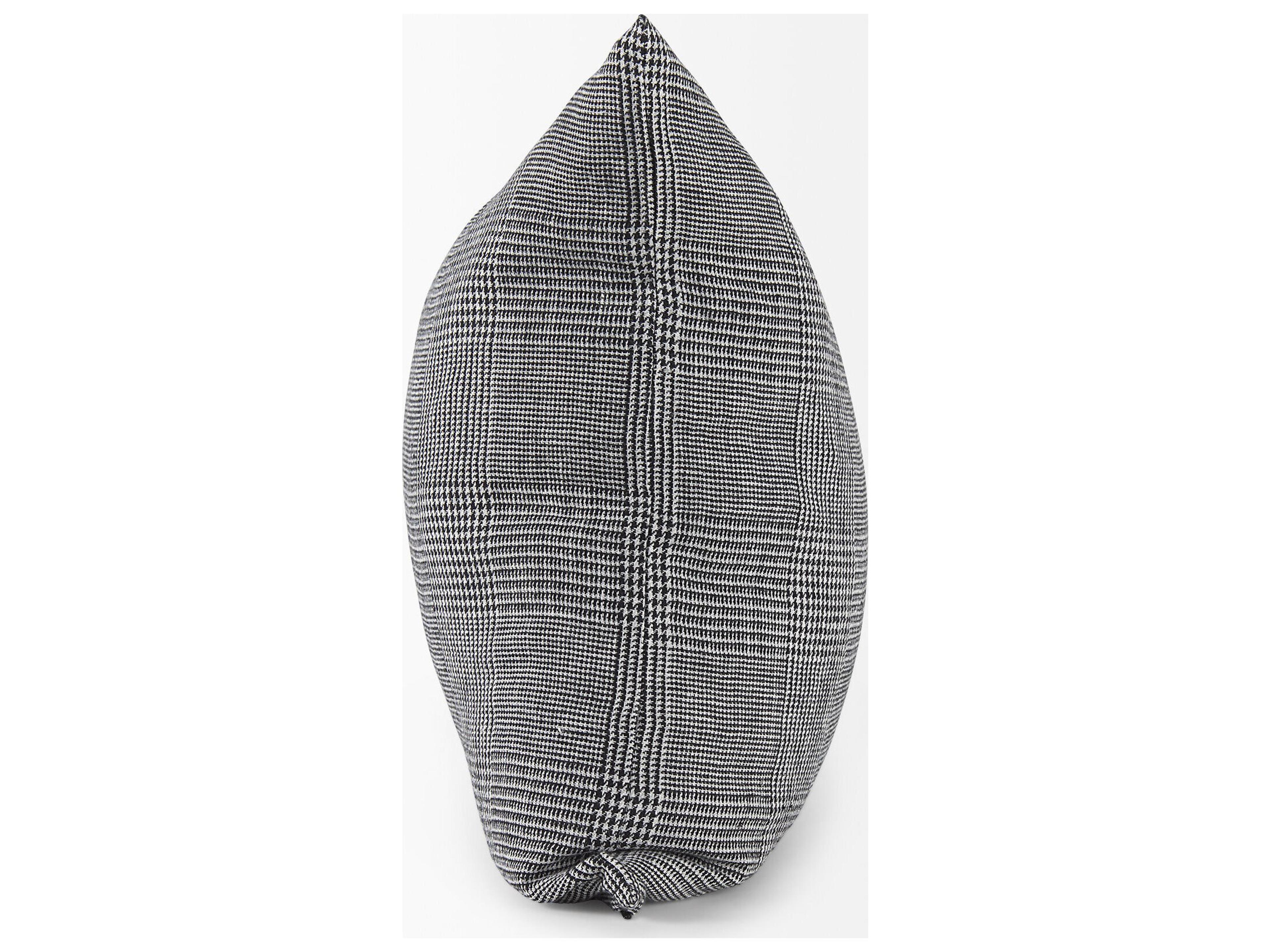 Mercana Ramone 20 x 20 Black and White Fabric Decorative Pillow Cover