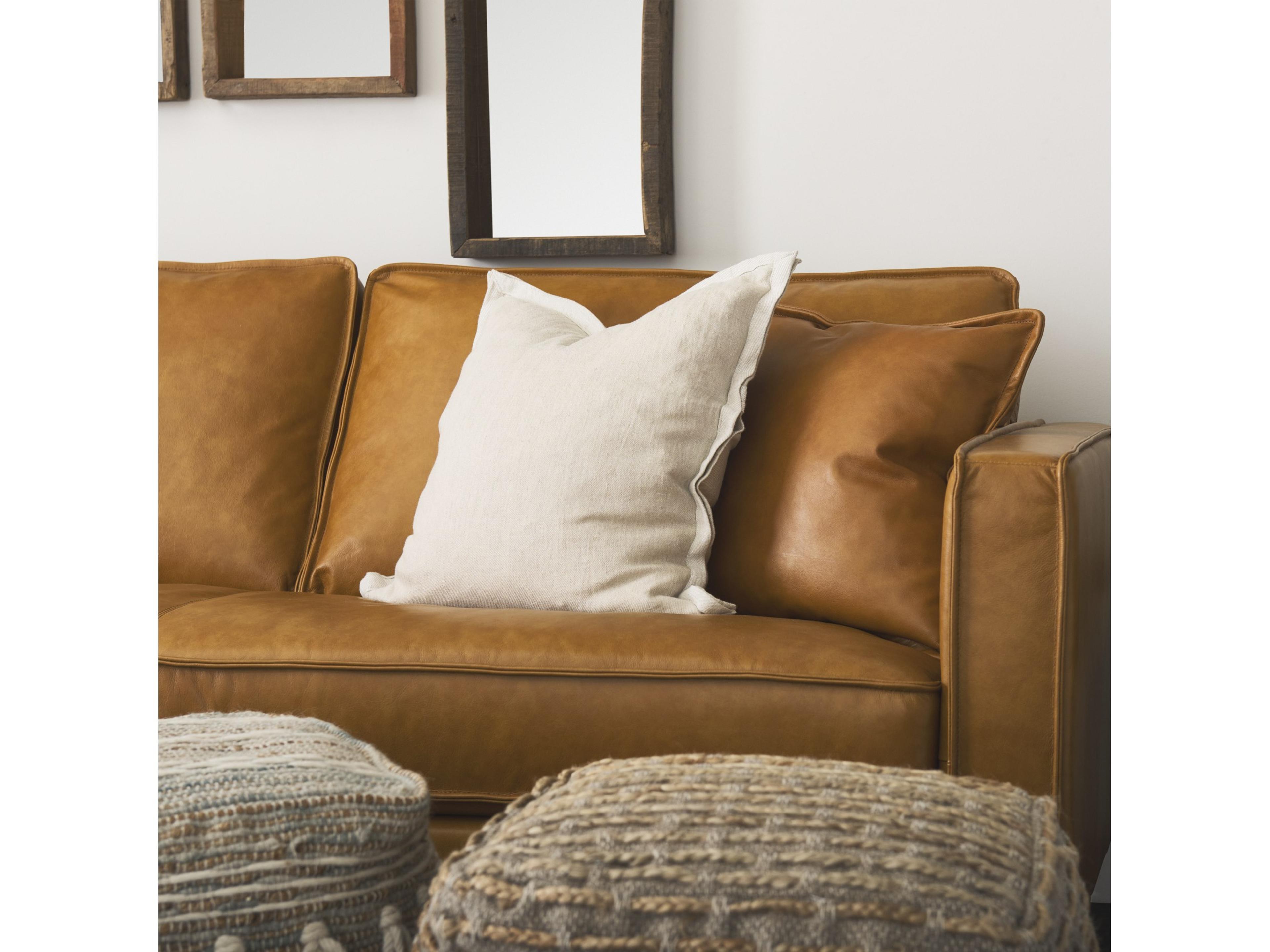 Mercana Mae 20L x 20W Beige Fabric Decorative Pillow Cover