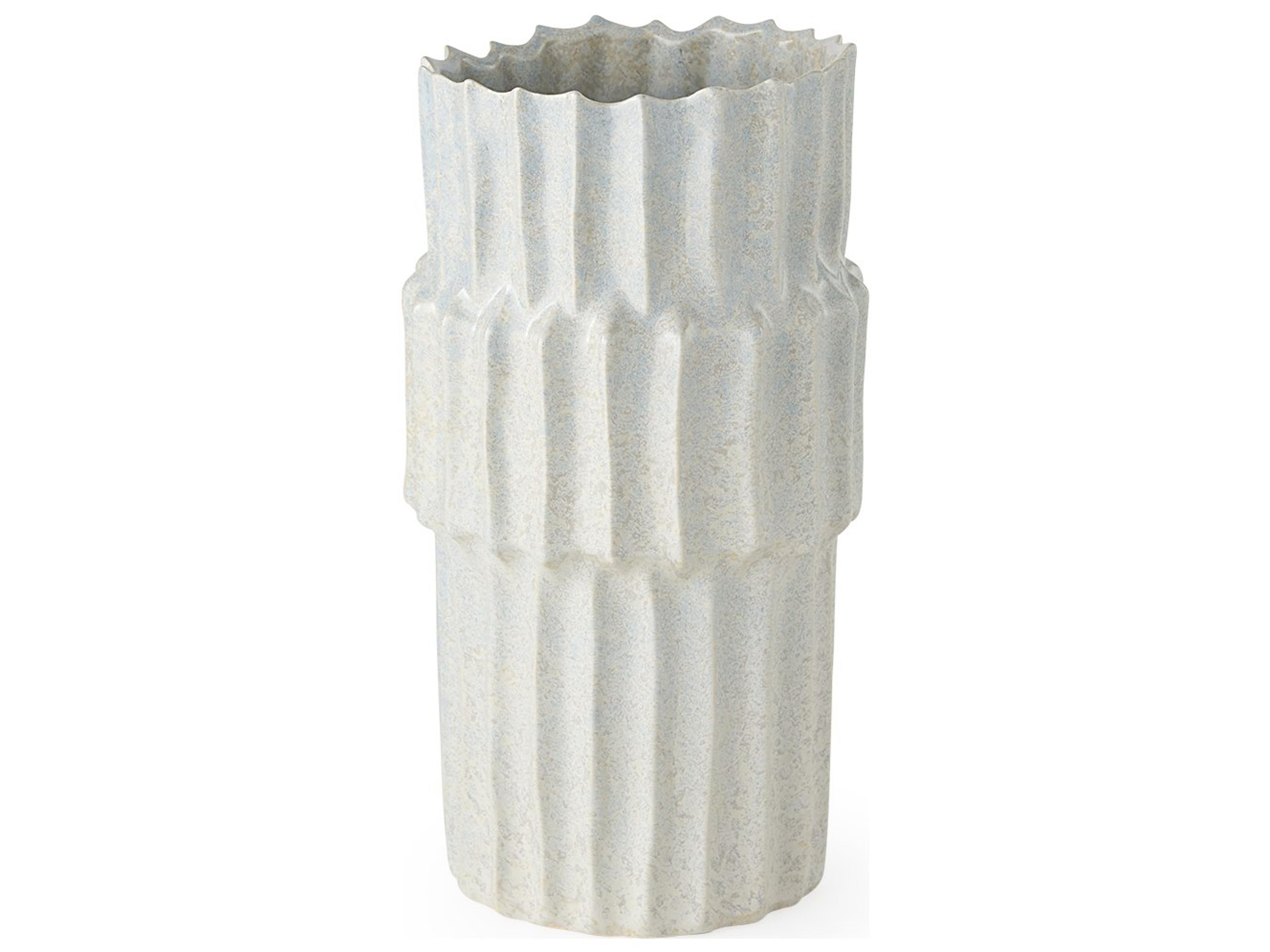 Cardon 14.4H Gray Ceramic Vase