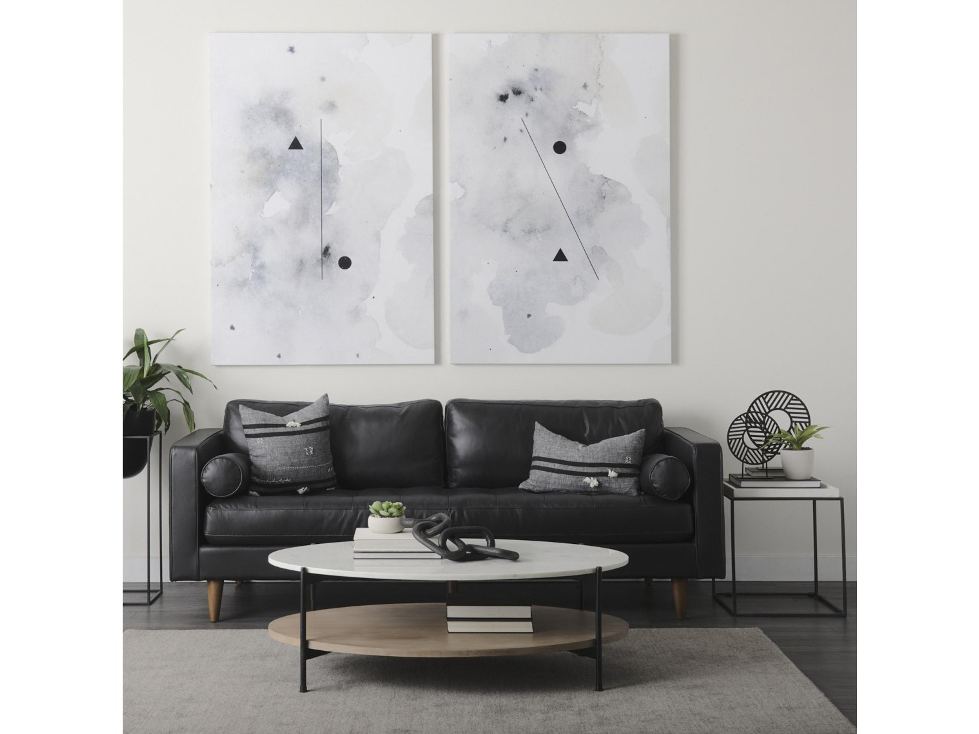 Mercana Micra 9.1L x 2.6W x 10.9H Matte Black Metal Decorative Object on a Stand