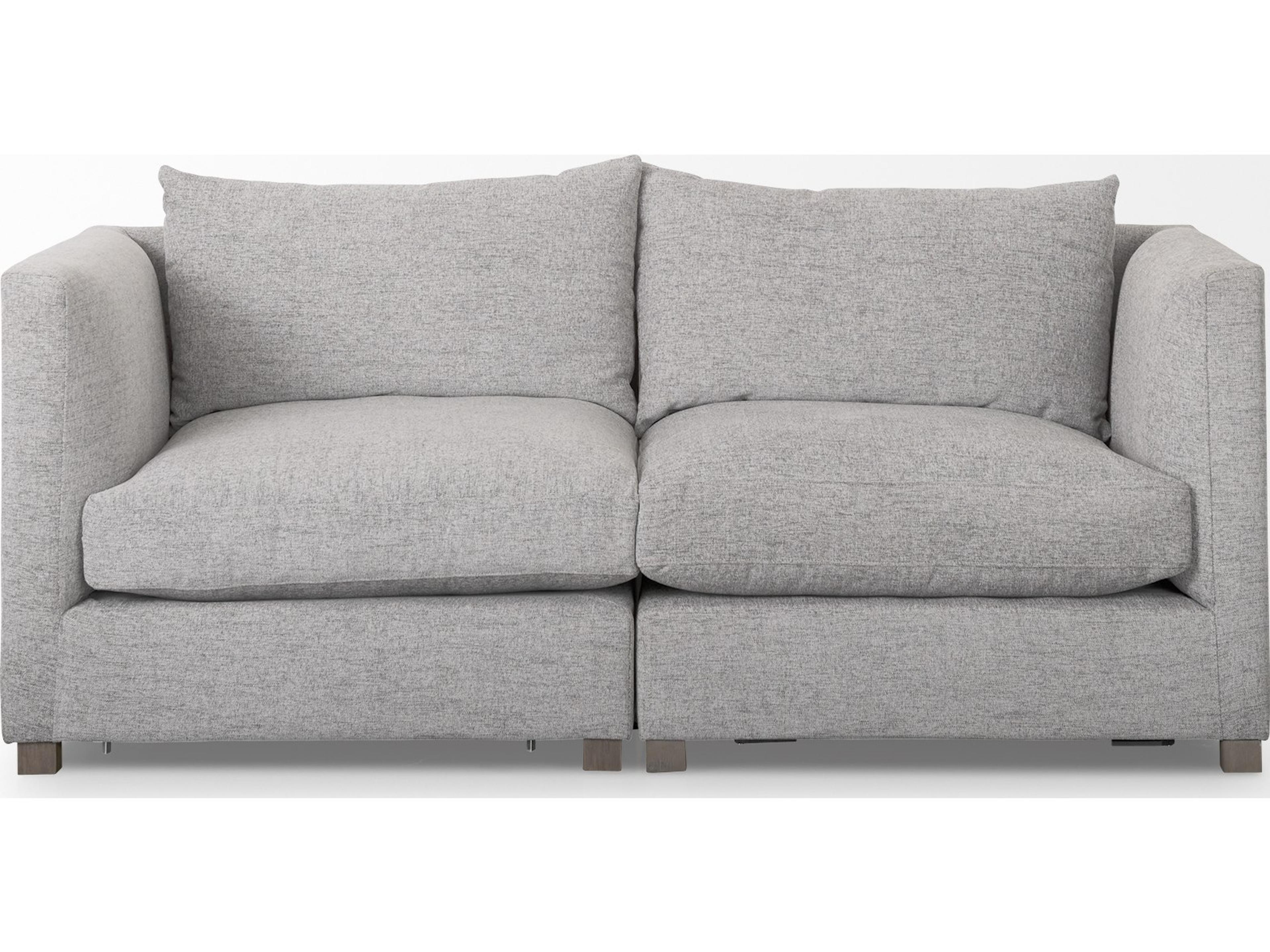 Mercana Valence 2 Piece Medium Gray Modular Sofa Set