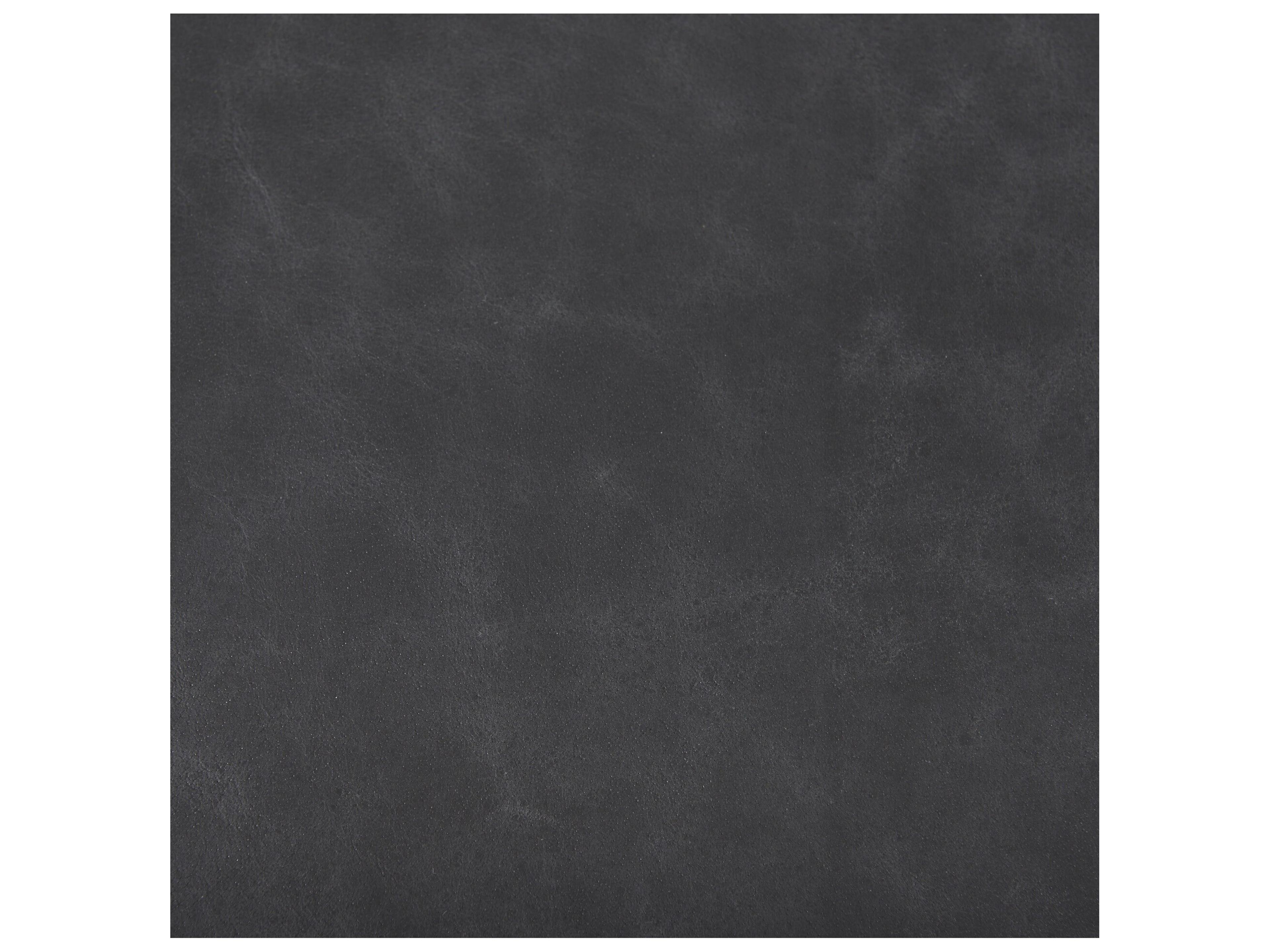 Mercana Direttore 19.3L x 19.3W x 40.2H Black Leather W/Black Frame Counter Stool