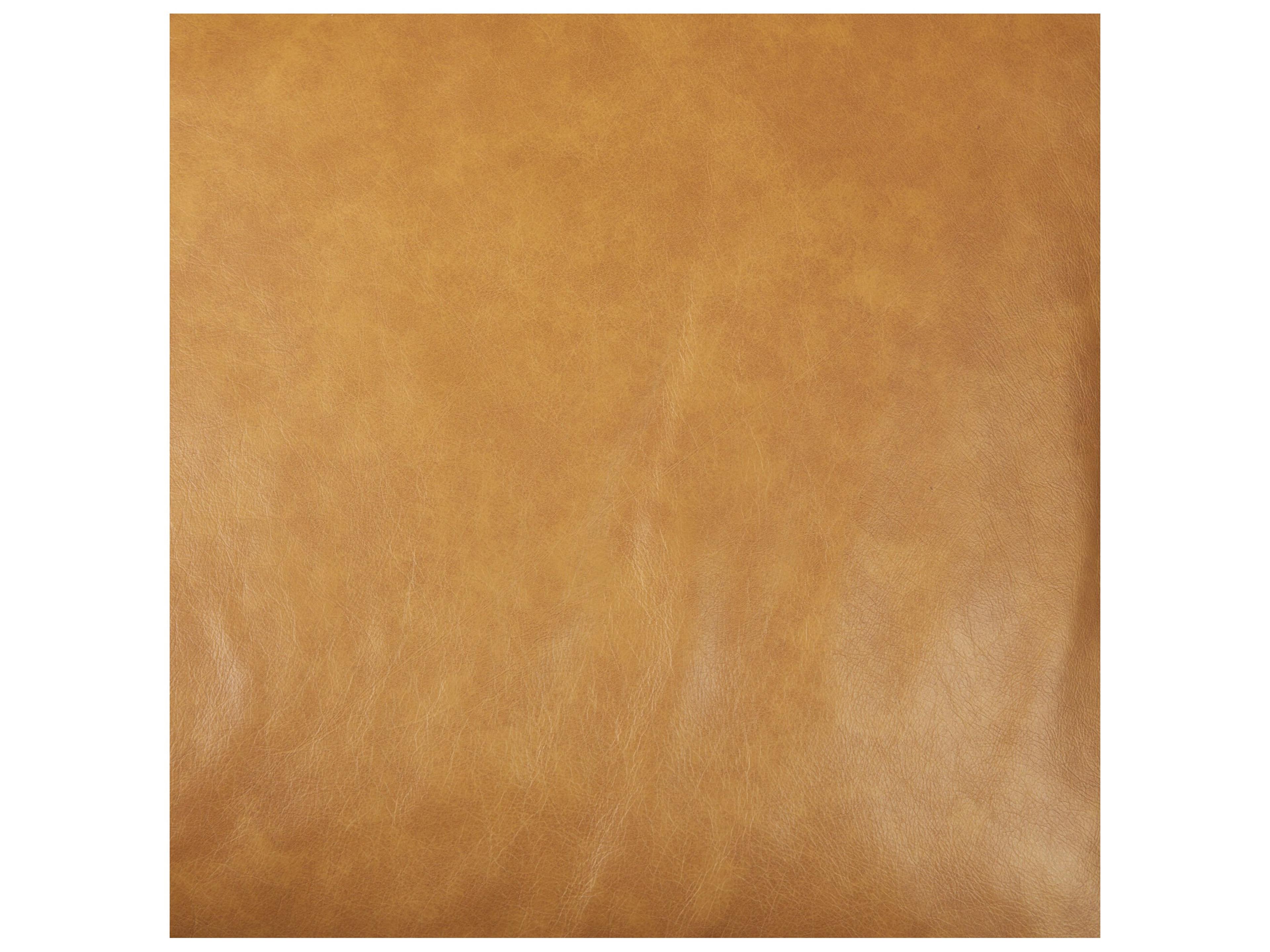 Mercana D'Arcy 111"L x 70"D x 33"H Tan Leather Left Chaise Sectional