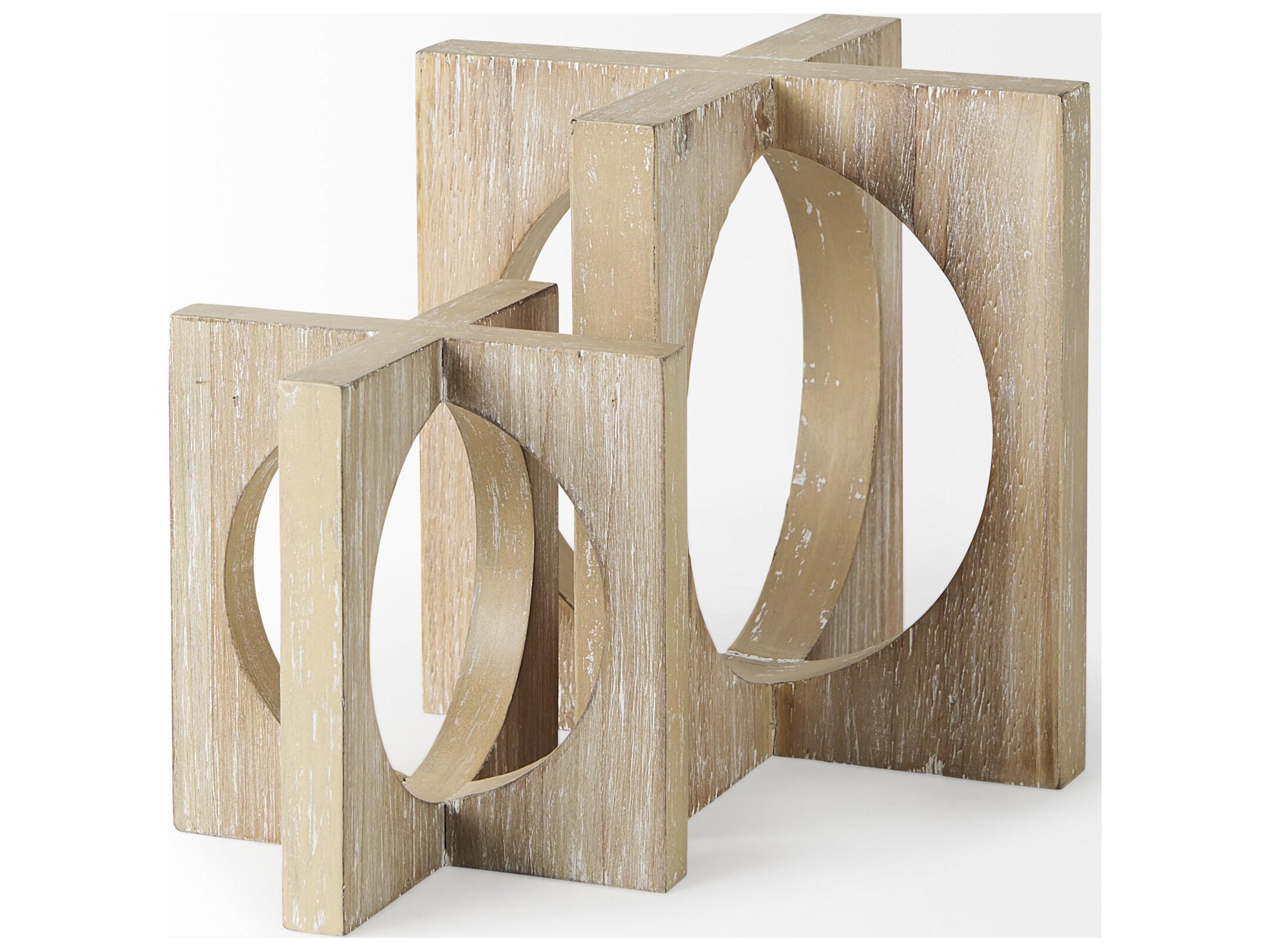 Mercana Cambie  5.7L x 5.7W x 5.7H Light Brown Wood Small Decorative Object