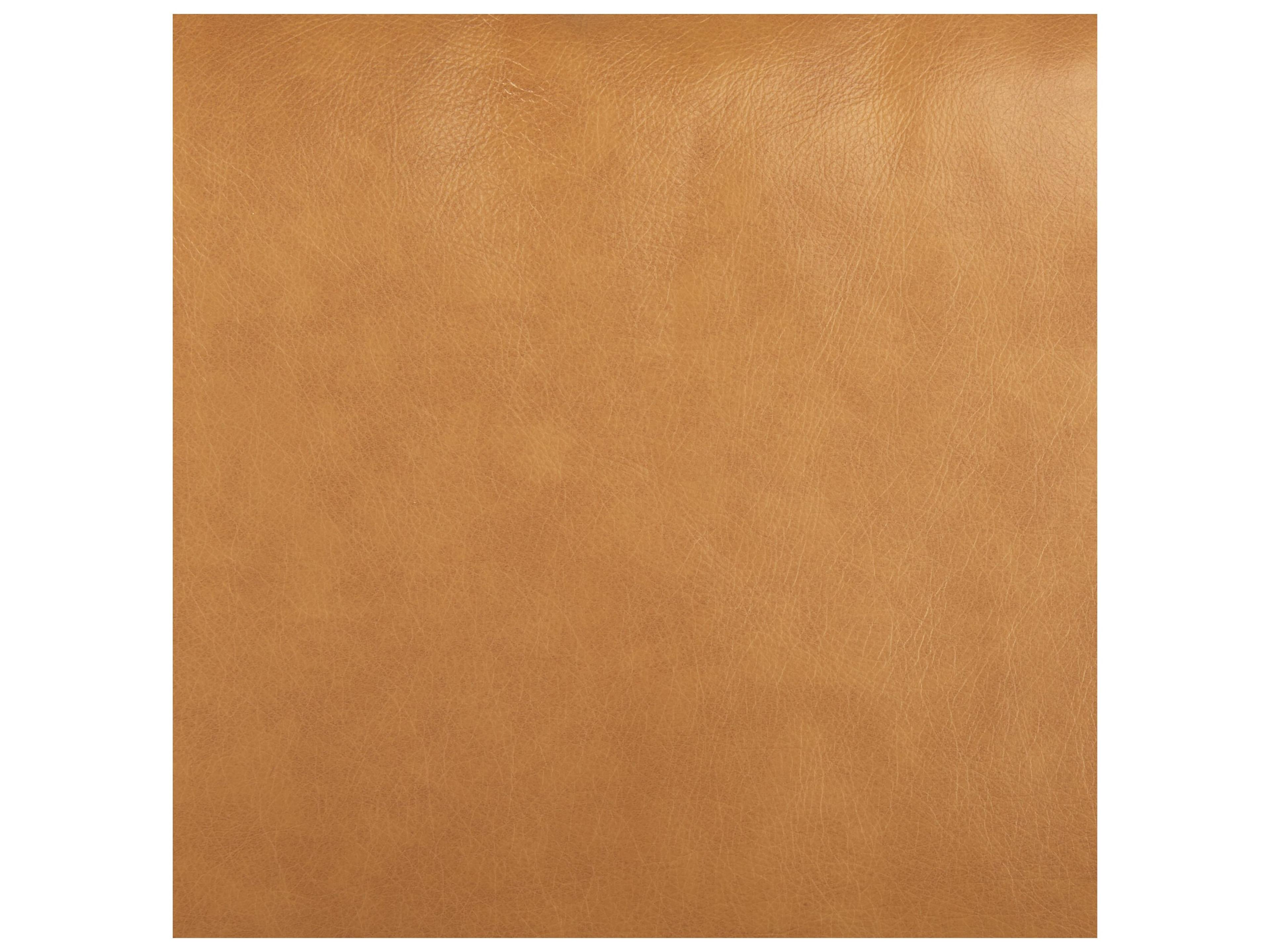 Mercana Svend 111.4L x 68.0W x 33.9H Tan Leather Right Chaise Sectional Sofa