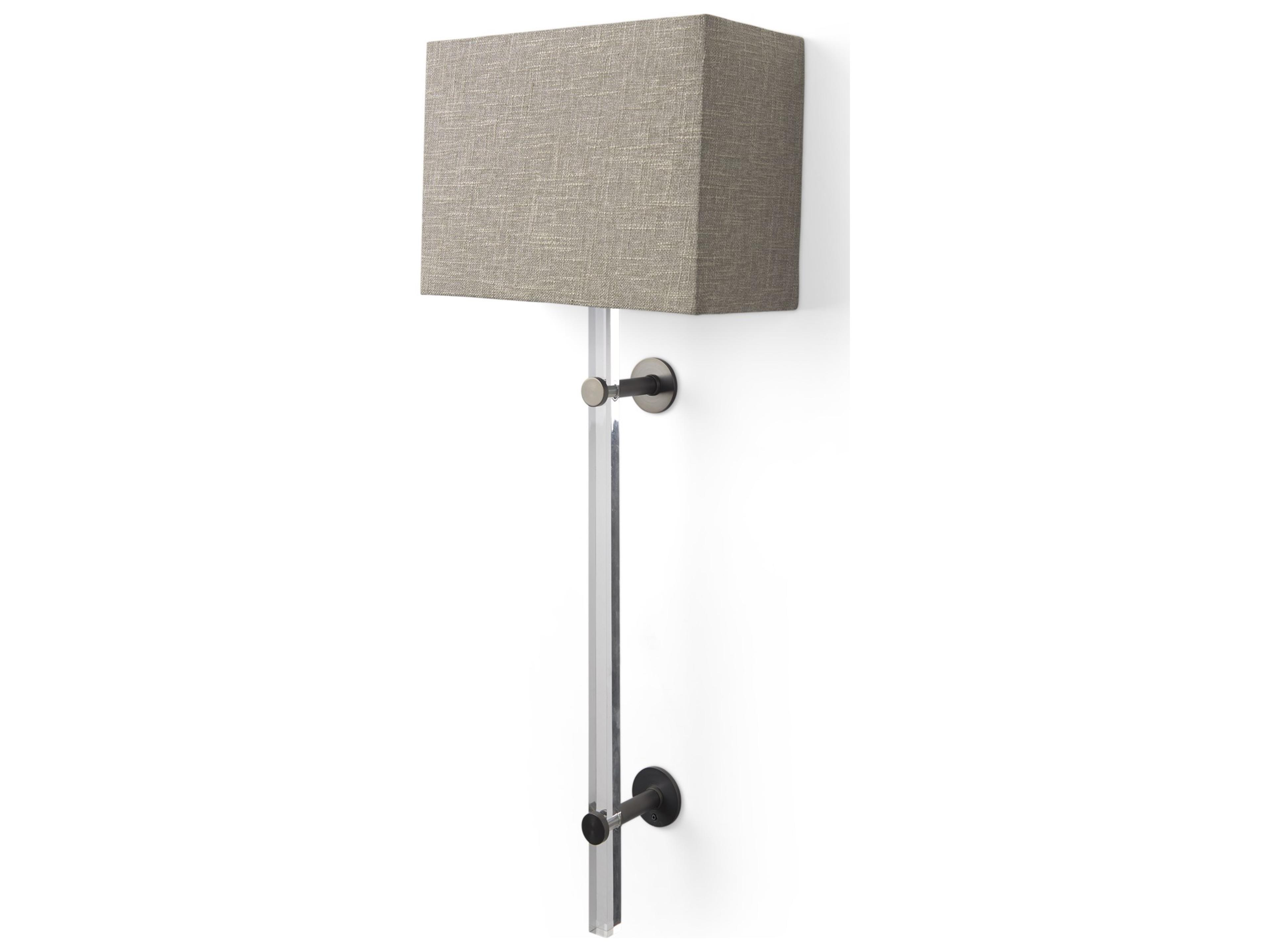 Mercana Kinsley Beige Shade W/Transparent Body Wall Sconce