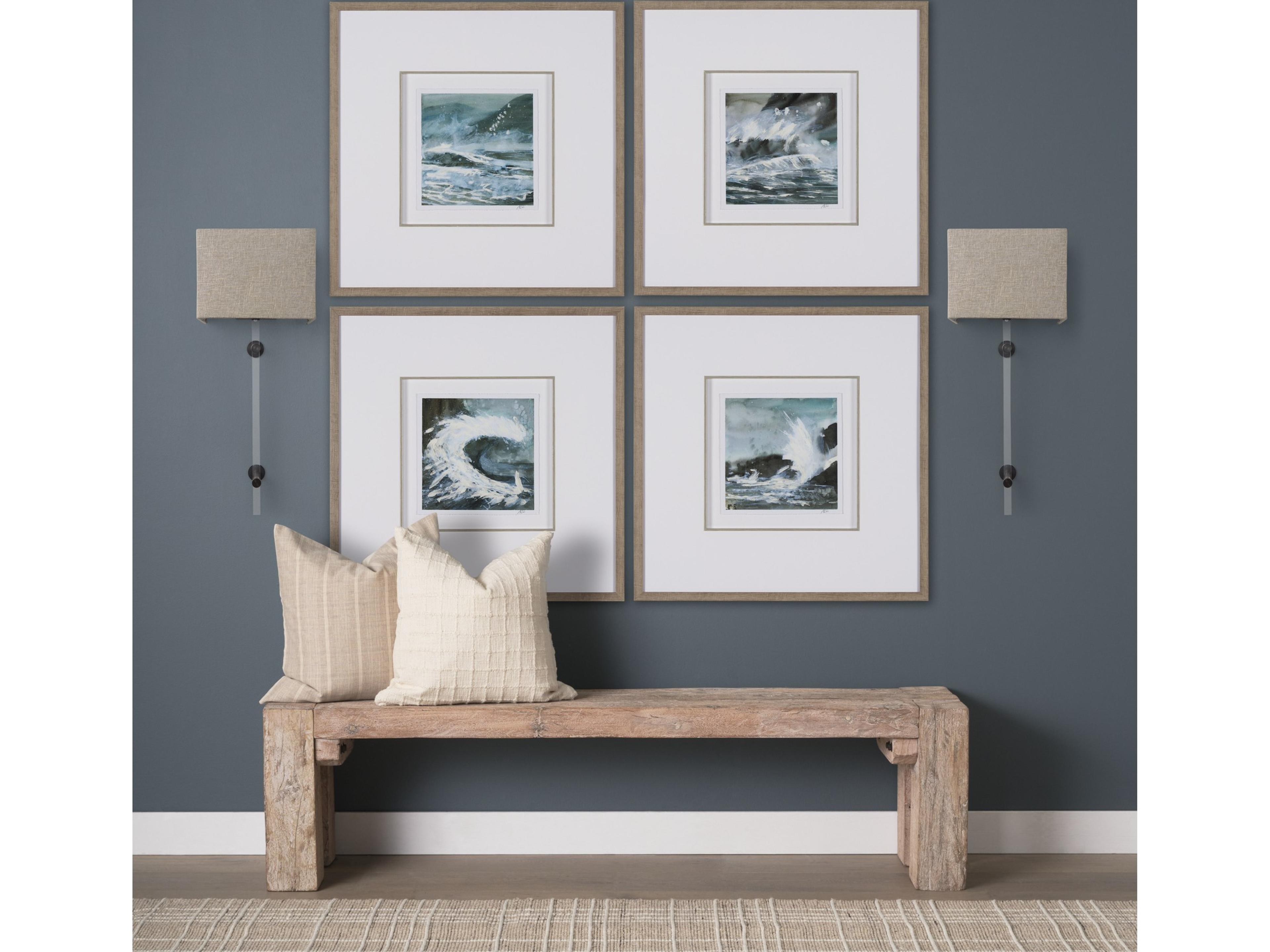 Mercana Kinsley Beige Shade W/Transparent Body Wall Sconce