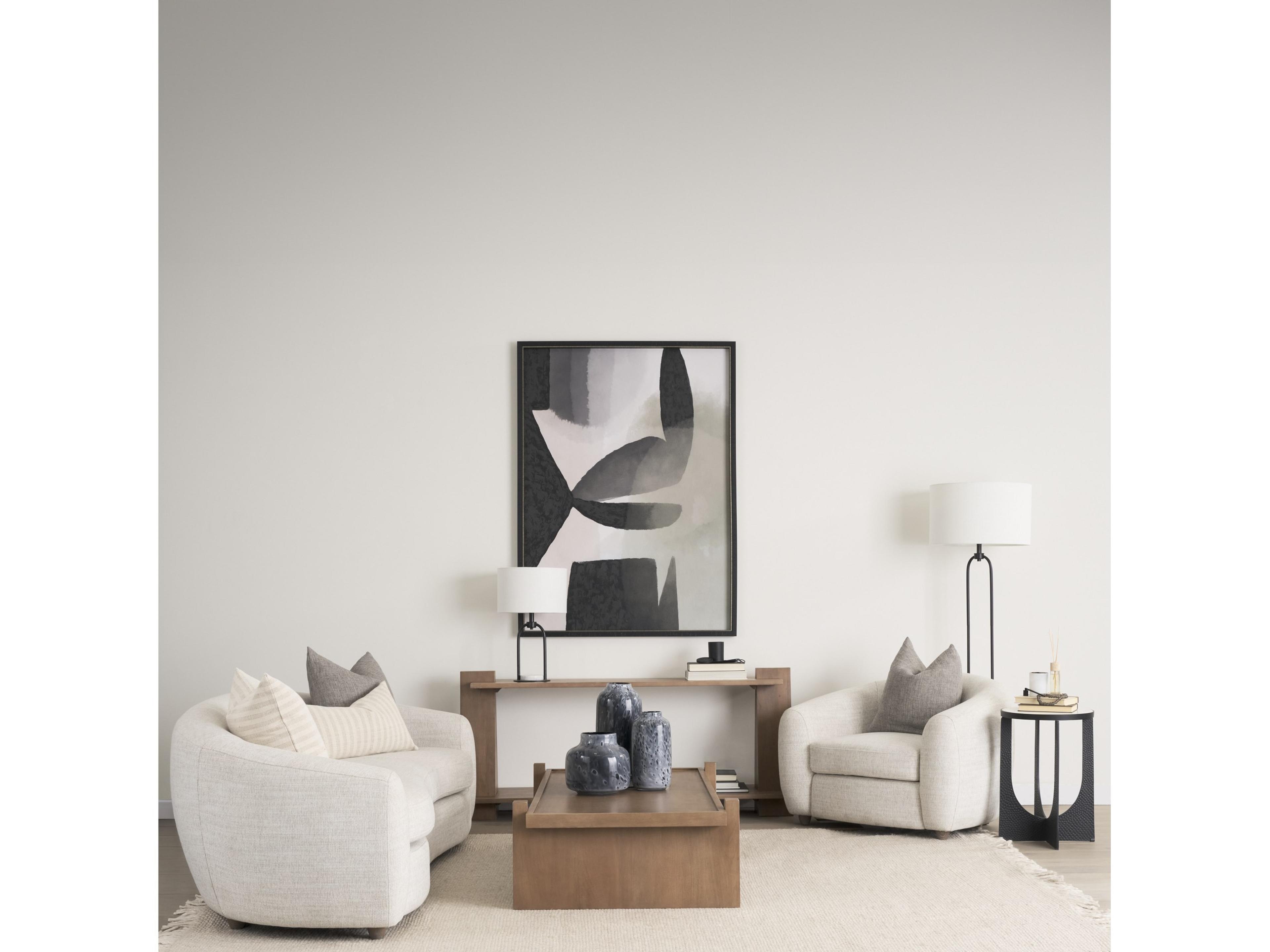 Mercana Sarah 15.0L x 10.0W x 22.2H Arched Black Metal W/Marble Cube and White Shade Table Lamp