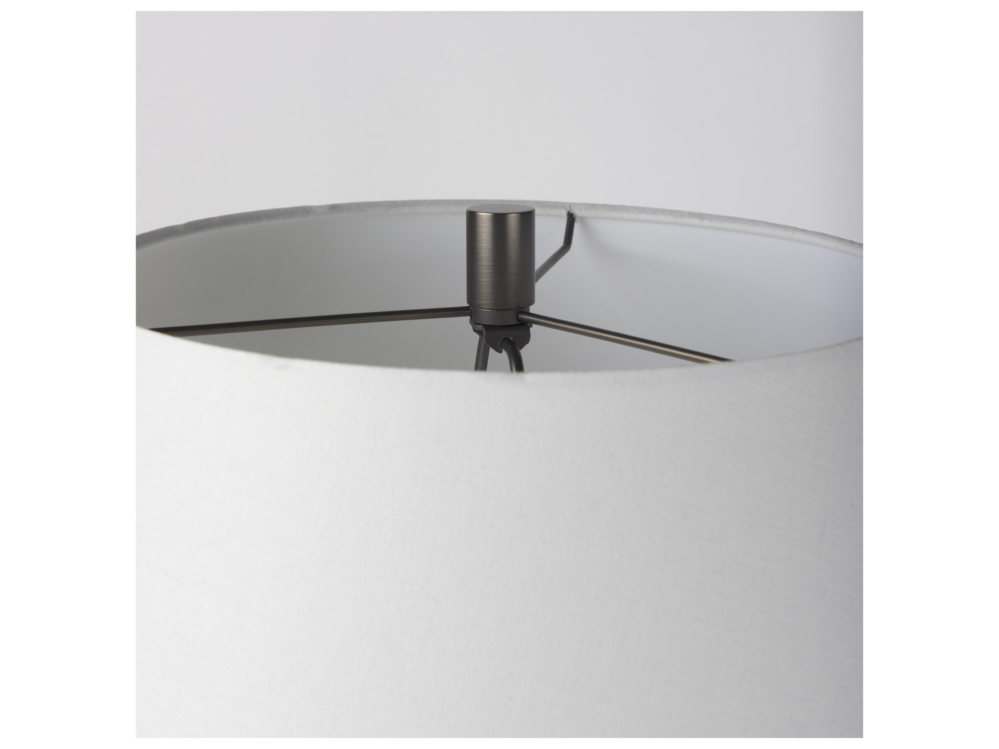 Mercana Julia 16.0L x 16.0W x 27.0H Gray Antique Painted Cement Table Lamp