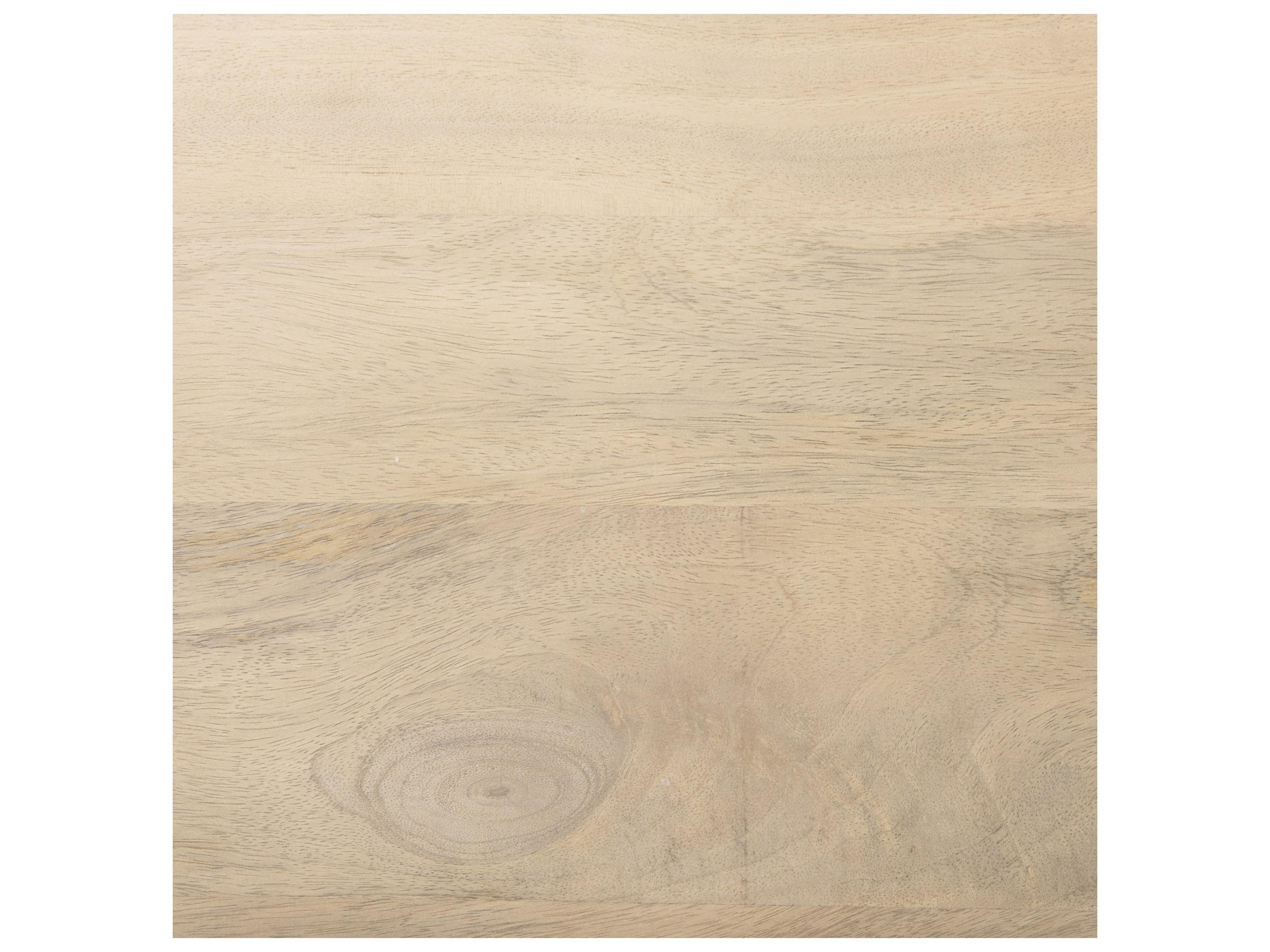 Mercana Morris 19.75 L x 15.0W x 72.5H Beige Wood W/Black Metal Frame 4-Tier Shelving Unit