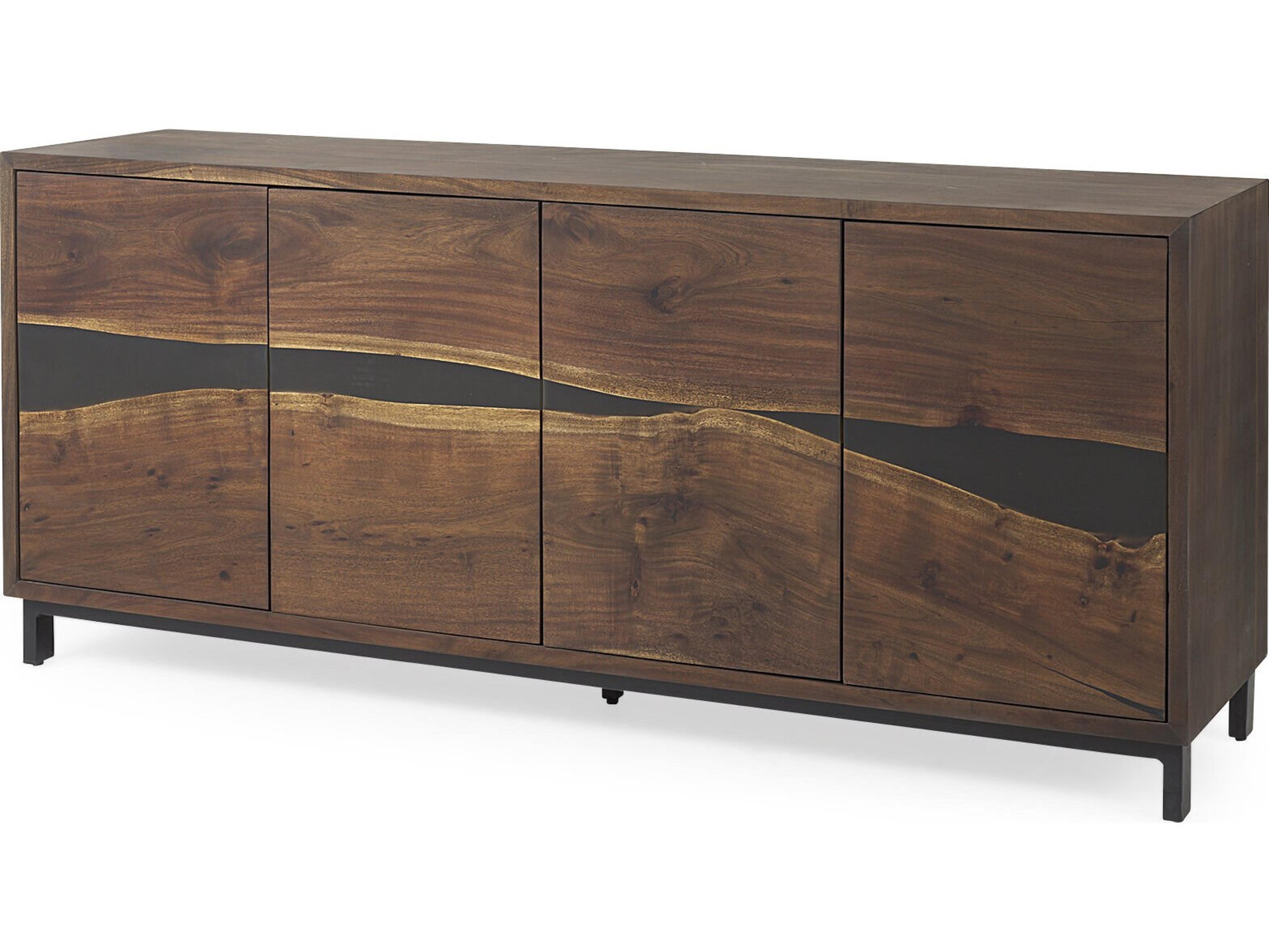Mercana Hemlock 69L x 18W x 30H Brown Wood Sideboard
