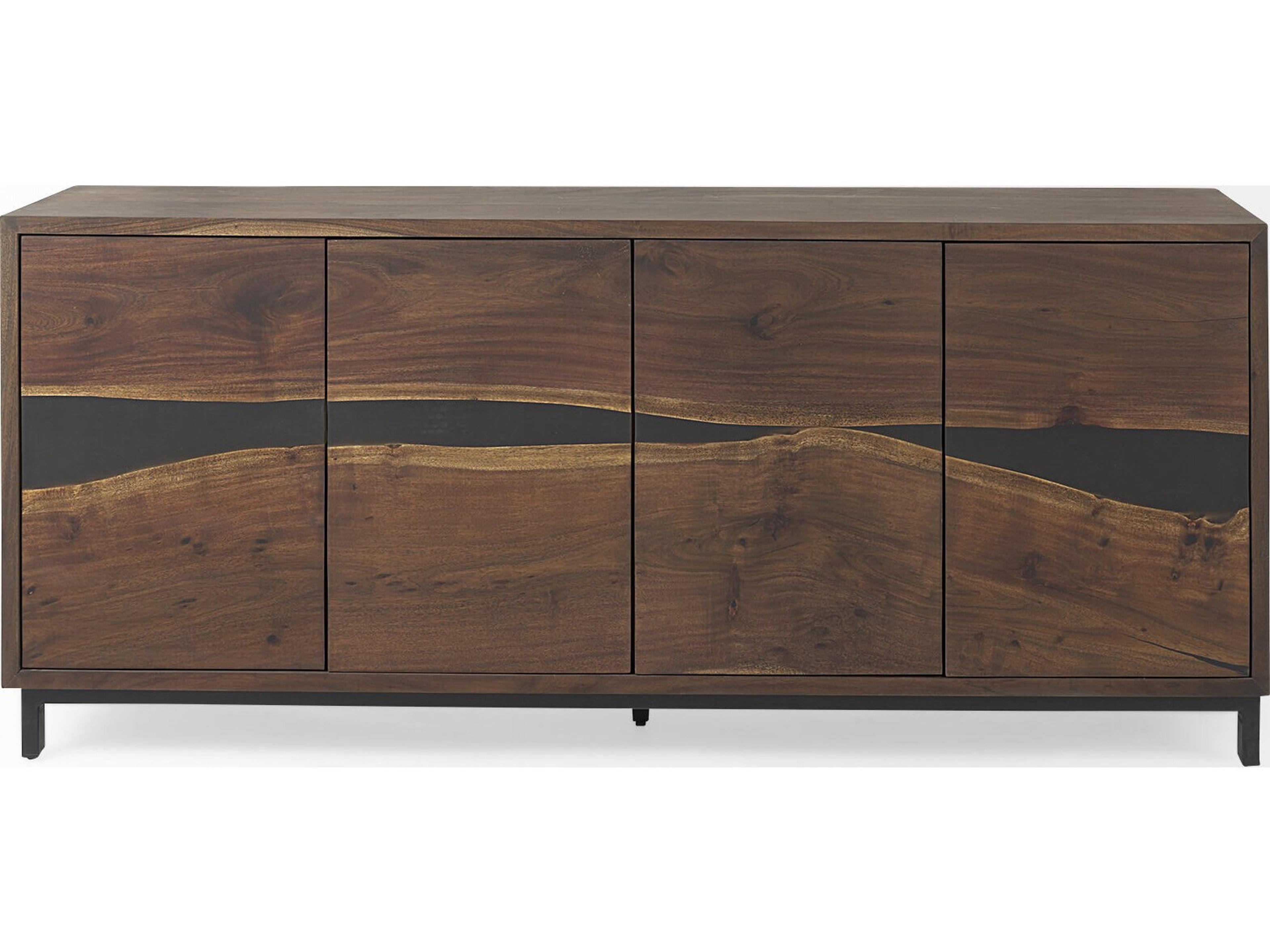 Mercana Hemlock 69L x 18W x 30H Brown Wood Sideboard