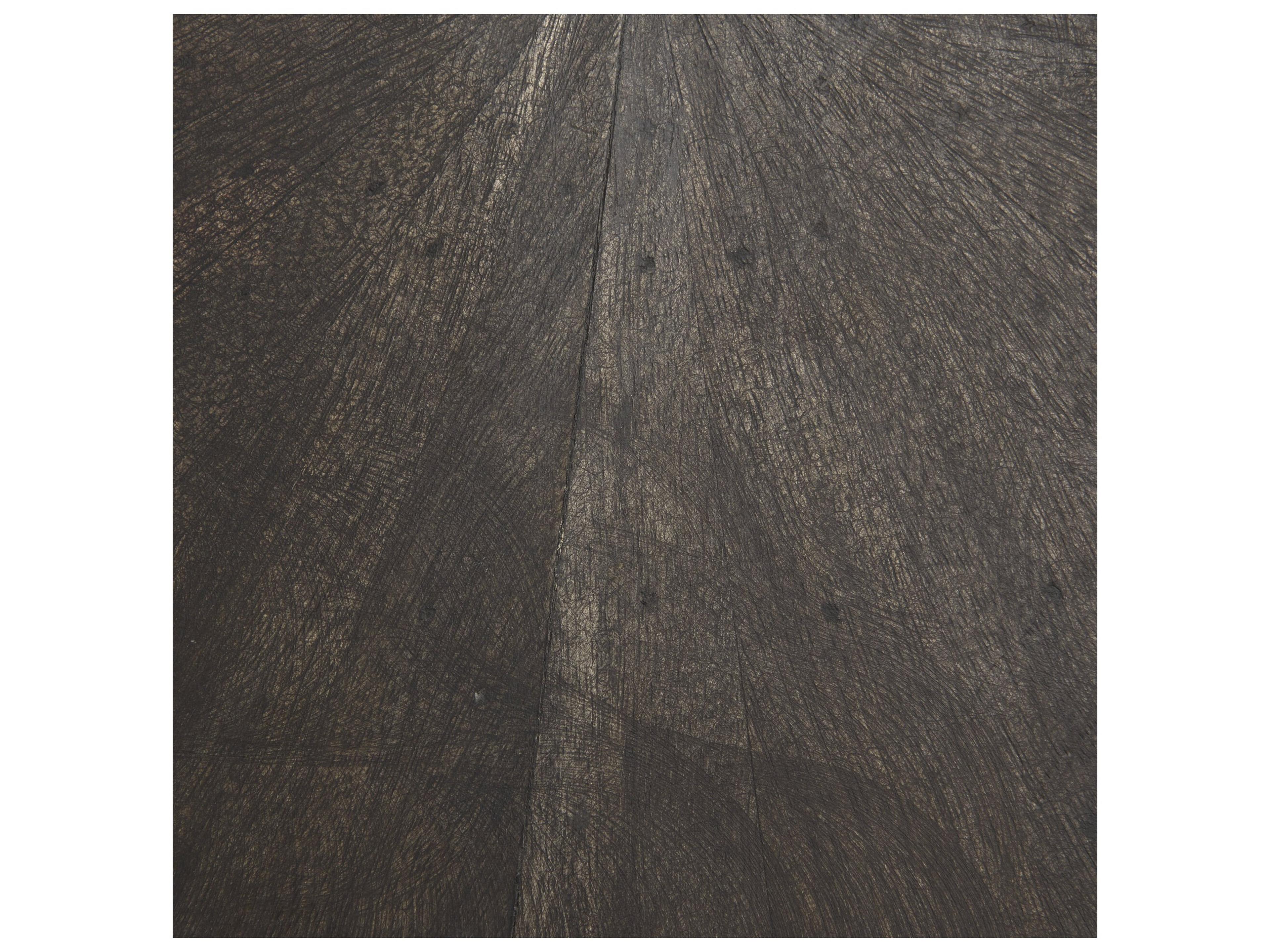 Mercana Arlo 20.5L x 20.5W x 24.4H Brown Wood W/Black Metal End Table