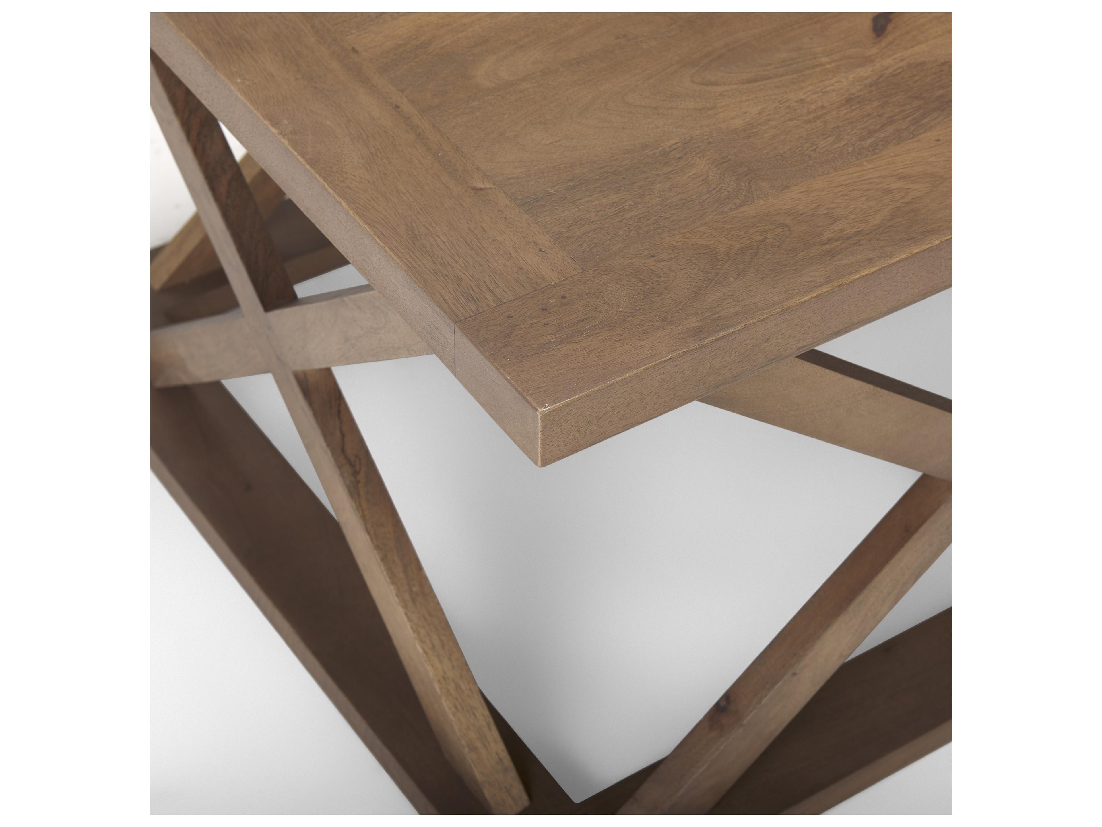 Mercana Forsey 48.0L x 28.0W x 17.5H Medium Brown Rectangle Coffee Table