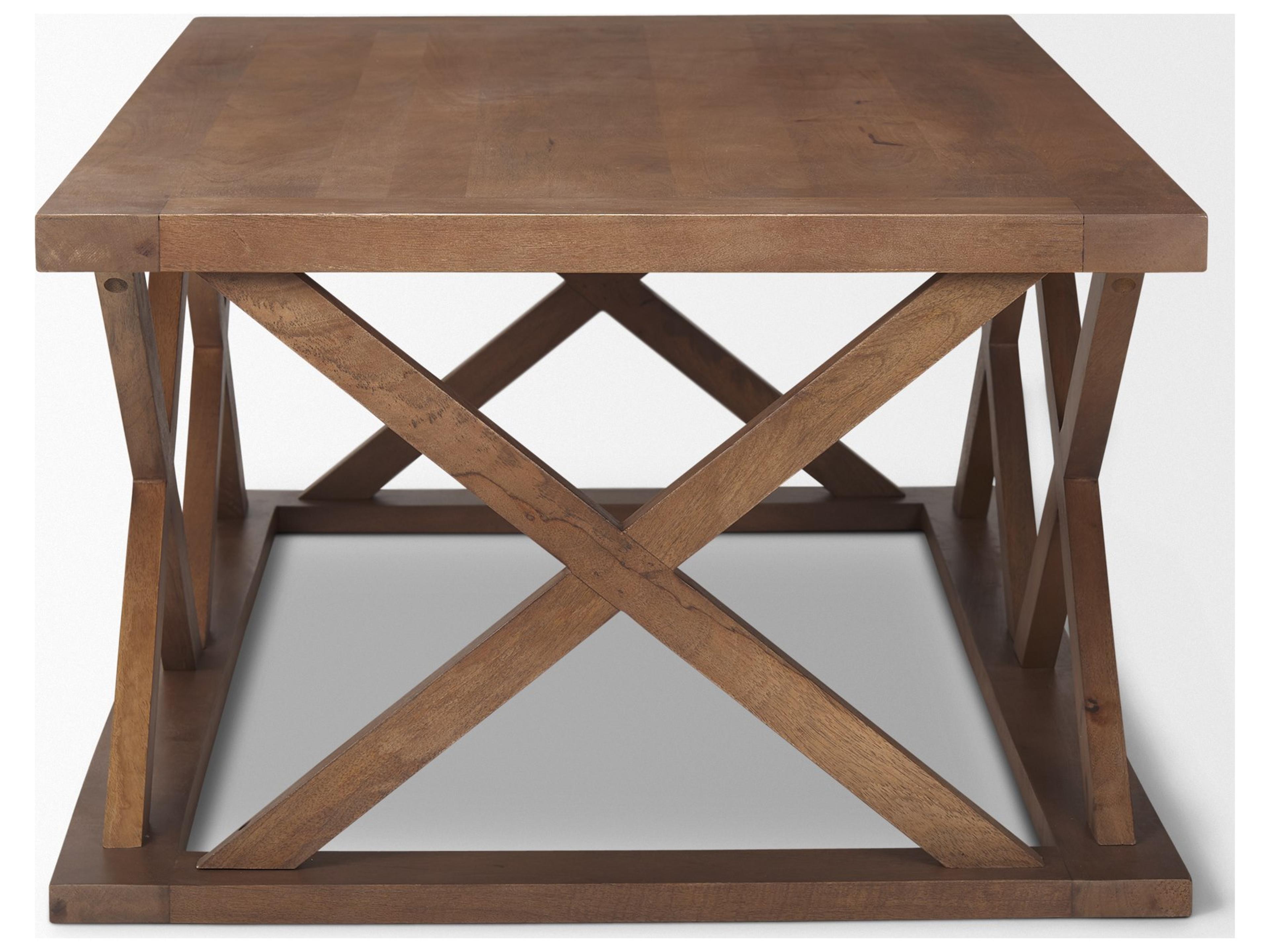 Mercana Forsey 48.0L x 28.0W x 17.5H Medium Brown Rectangle Coffee Table