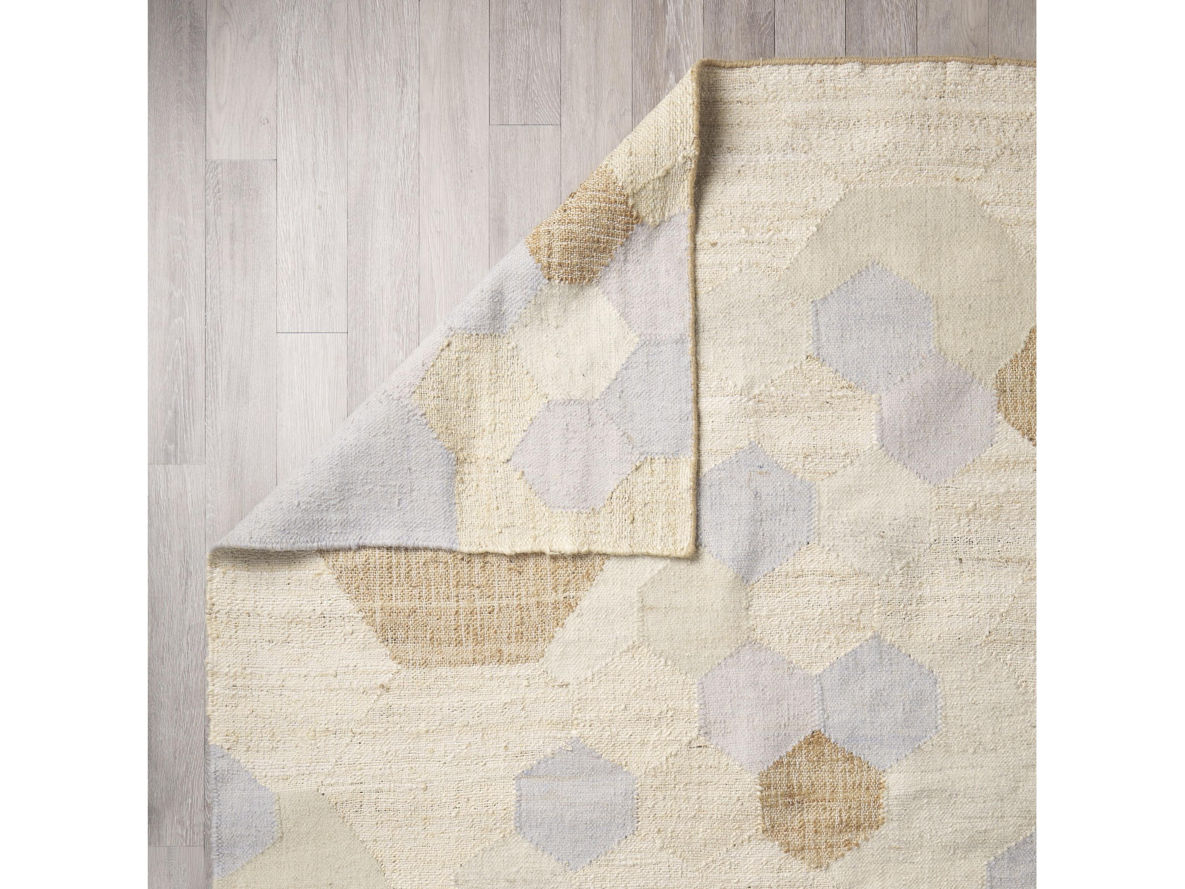 Mercana Mayson 5x8 Cream Multi-Colored Honeycomb Pattern Area Rug