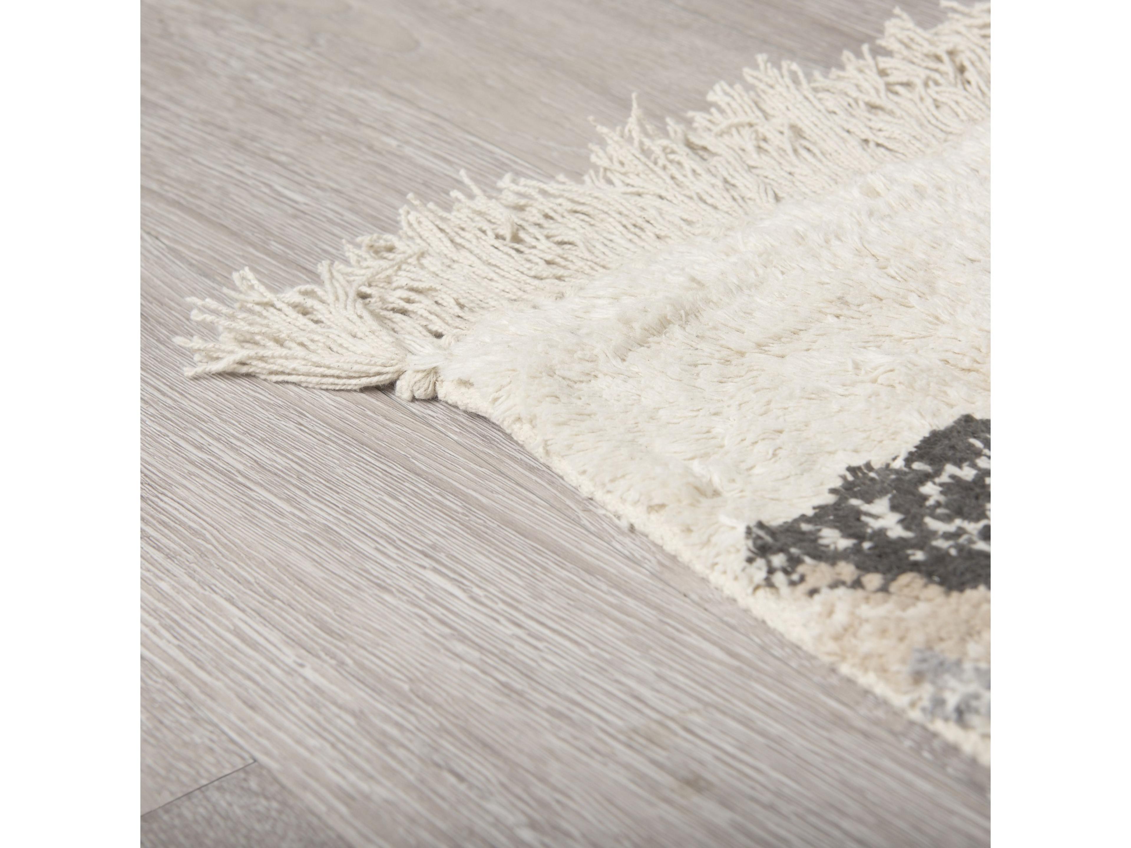 Mercana Carla 5x8 Earthy Neutrals Patterned Cotton Area Rug