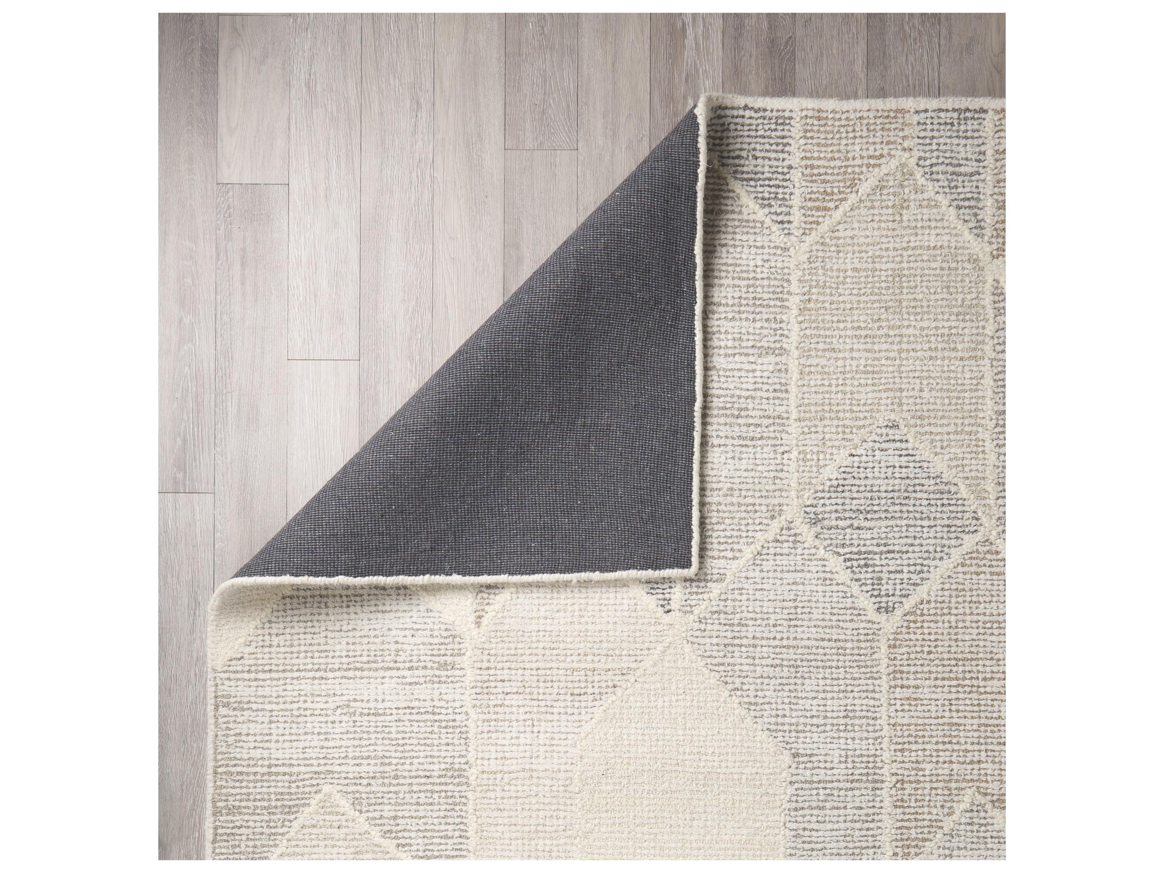 Mercana Kolt 5x8 Neutral Geometric Patterned Wool Area Rug