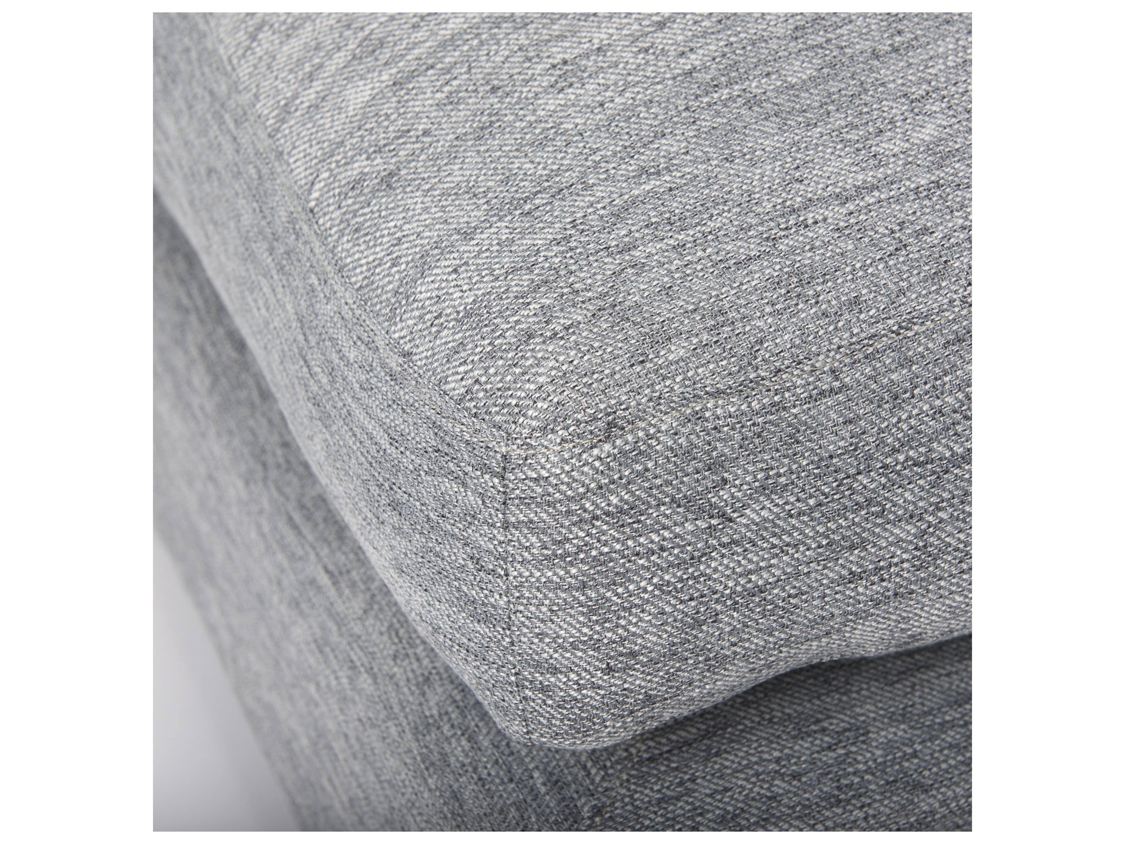 Mercana Valence 38.6L x 38.6W x 17.7H Castlerock Gray Full Size Ottoman Sectional Piece