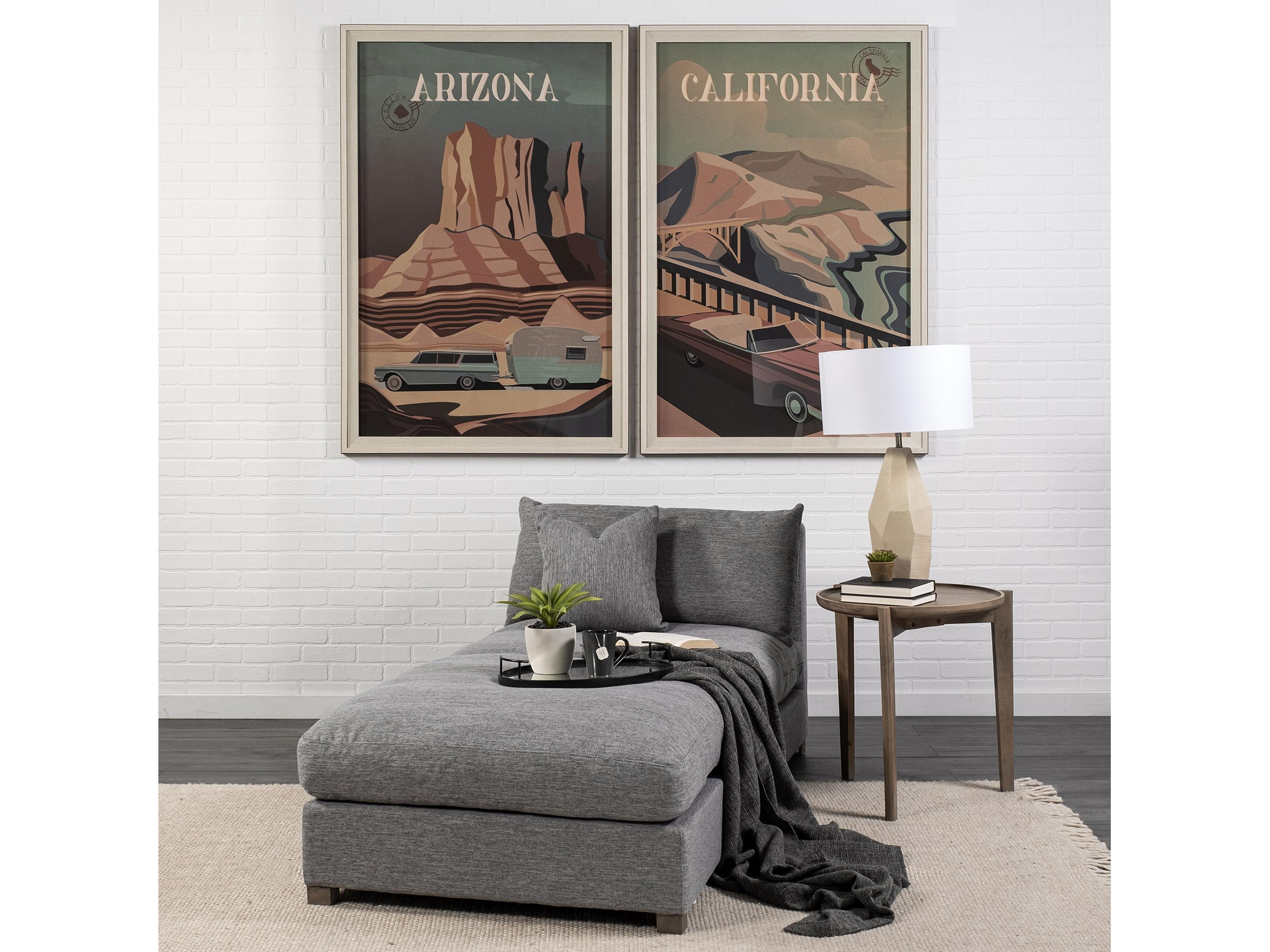 Mercana Valence 38.6L x 38.6W x 17.7H Castlerock Gray Full Size Ottoman Sectional Piece