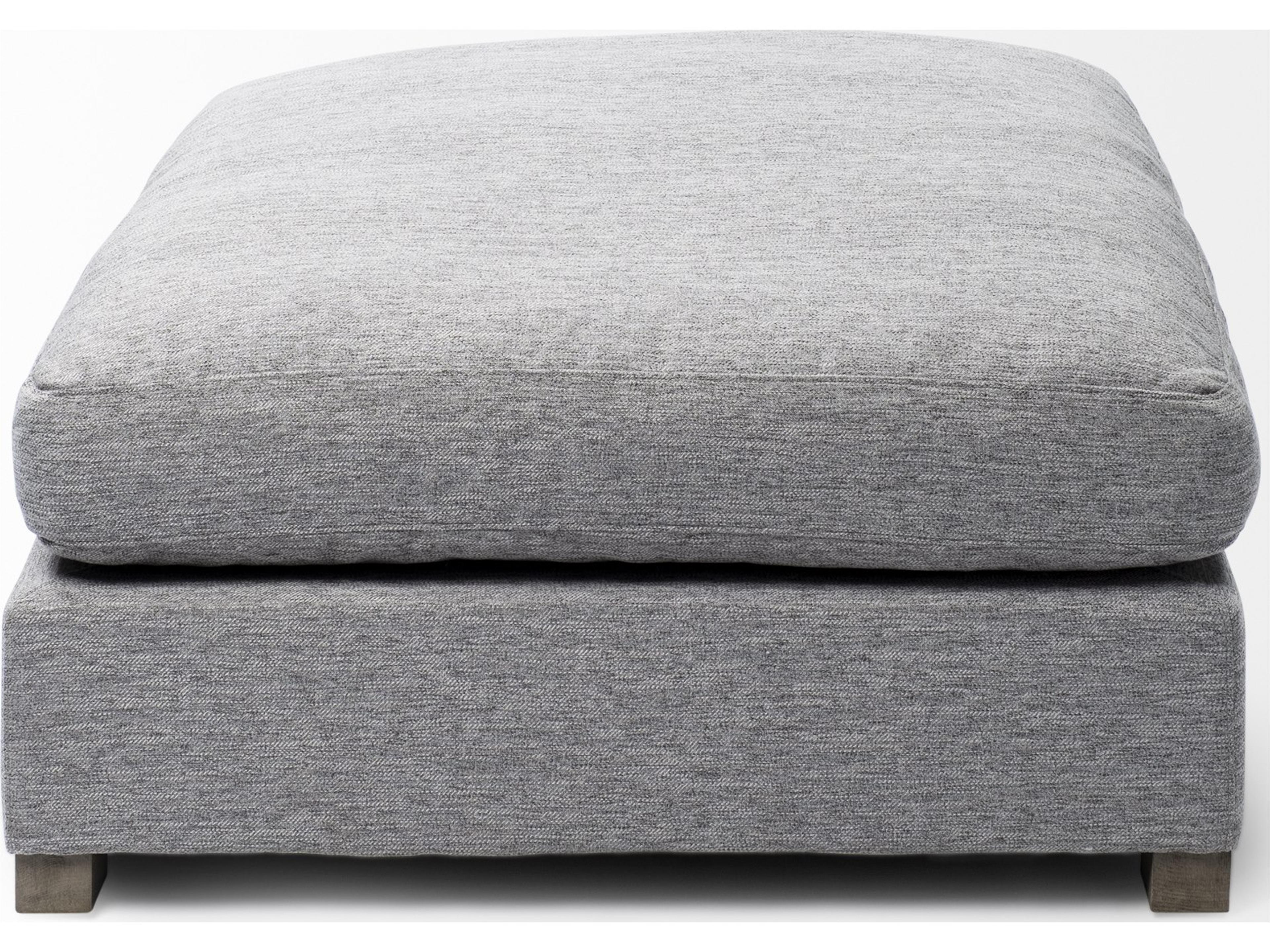 Mercana Valence 38.6L x 38.6W x 17.7H Castlerock Gray Full Size Ottoman Sectional Piece