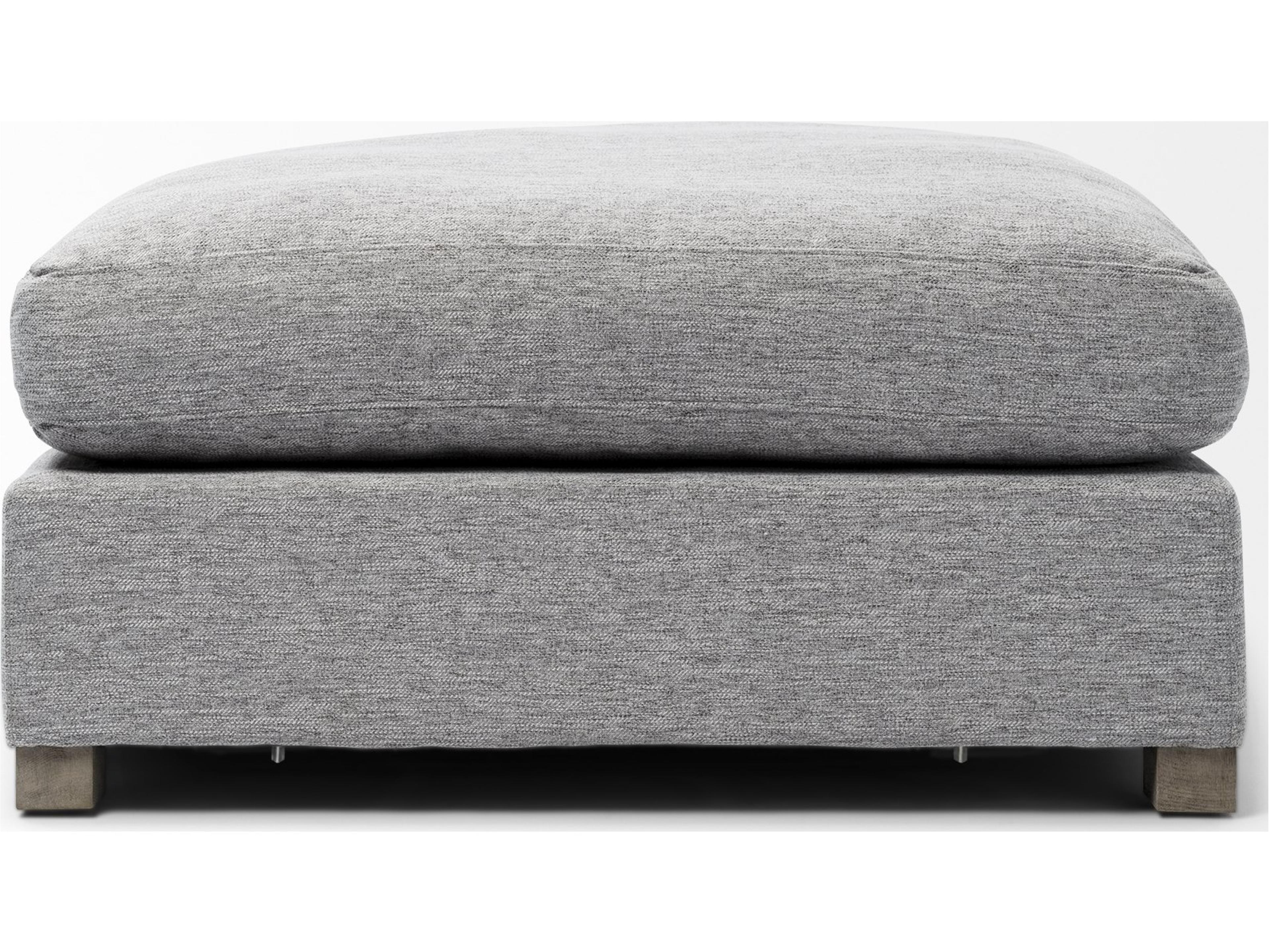 Mercana Valence 38.6L x 38.6W x 17.7H Castlerock Gray Full Size Ottoman Sectional Piece