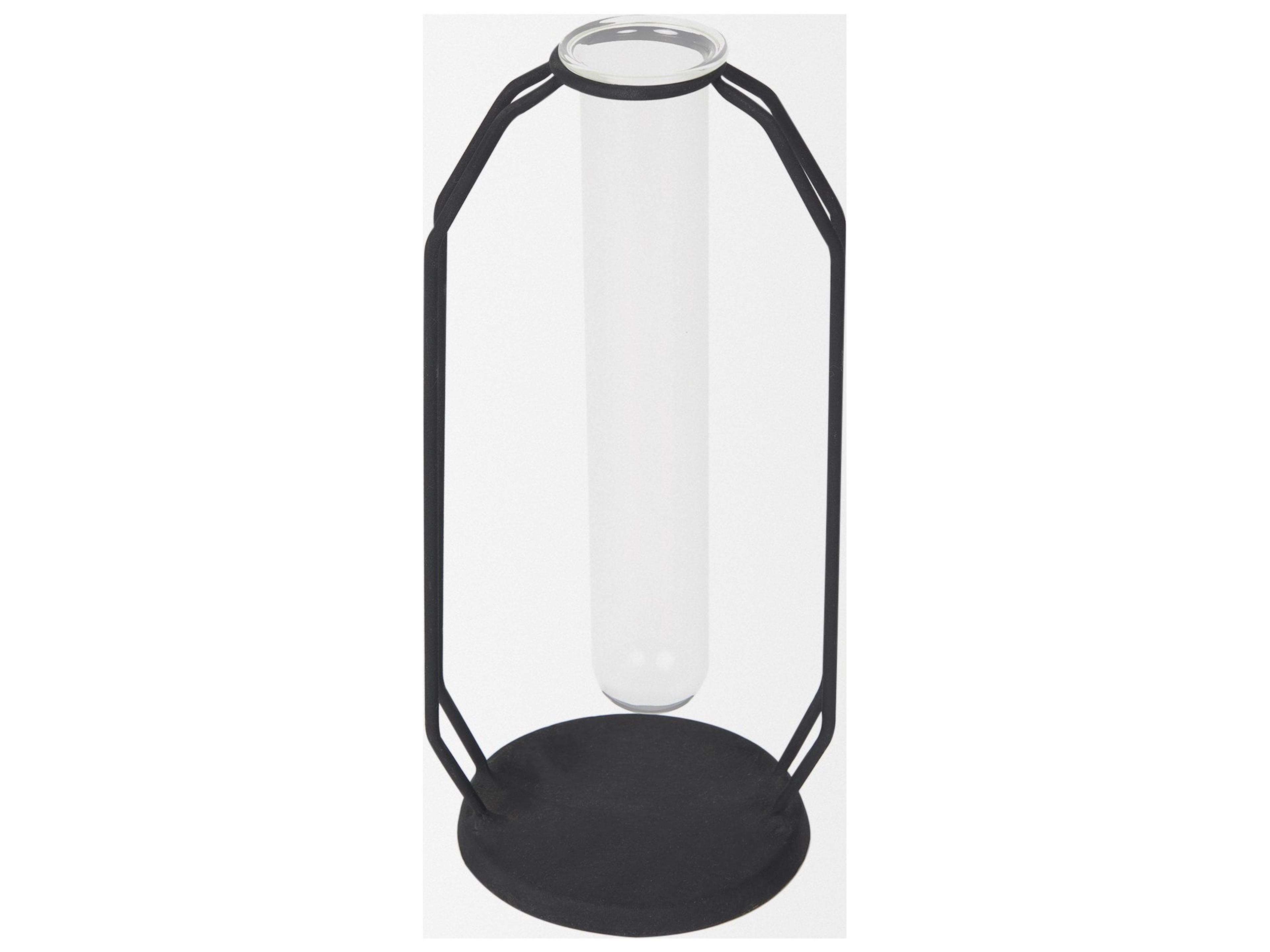 Mercana Aria 4.3L x 3.9W x 9.6H Metal and Glass Decorative Accent