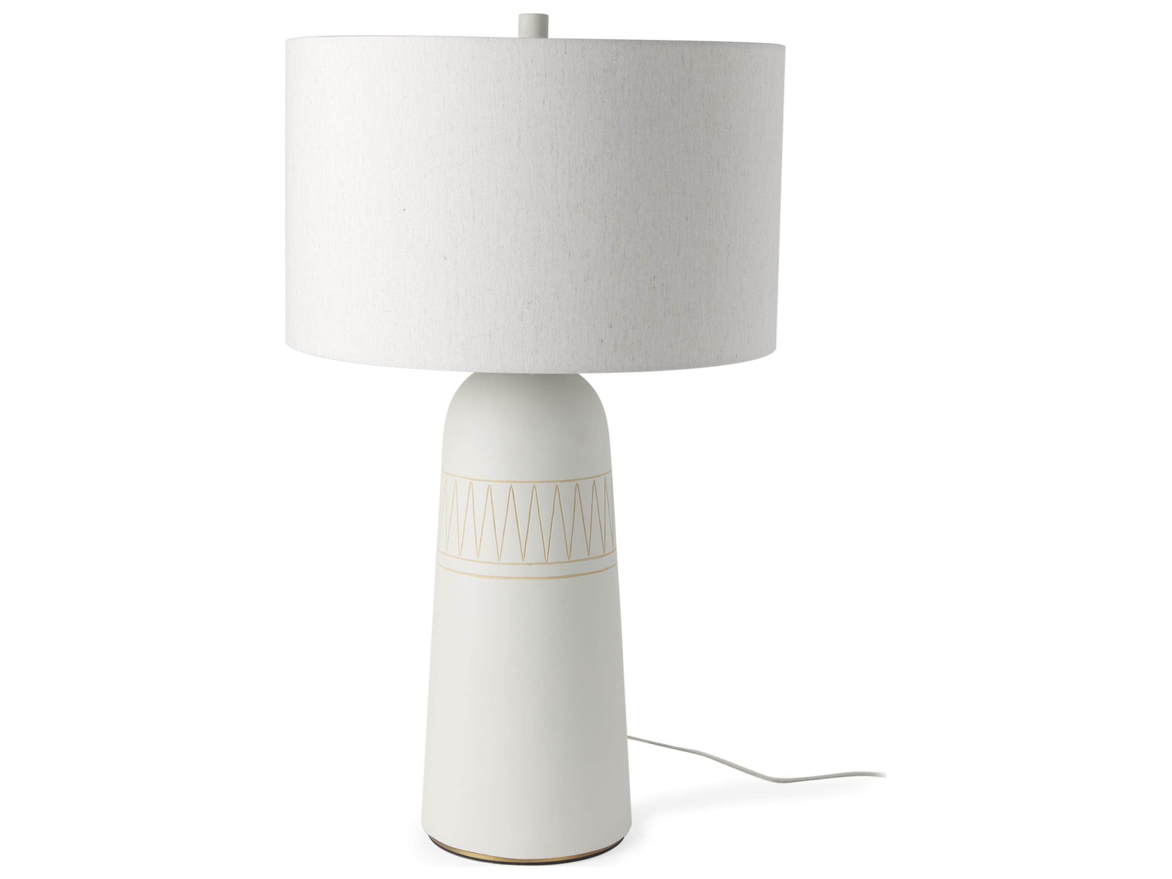 Javier 18.0L x 18.0W x 30.75H Light Base W/Cream Shade Table Lamp
