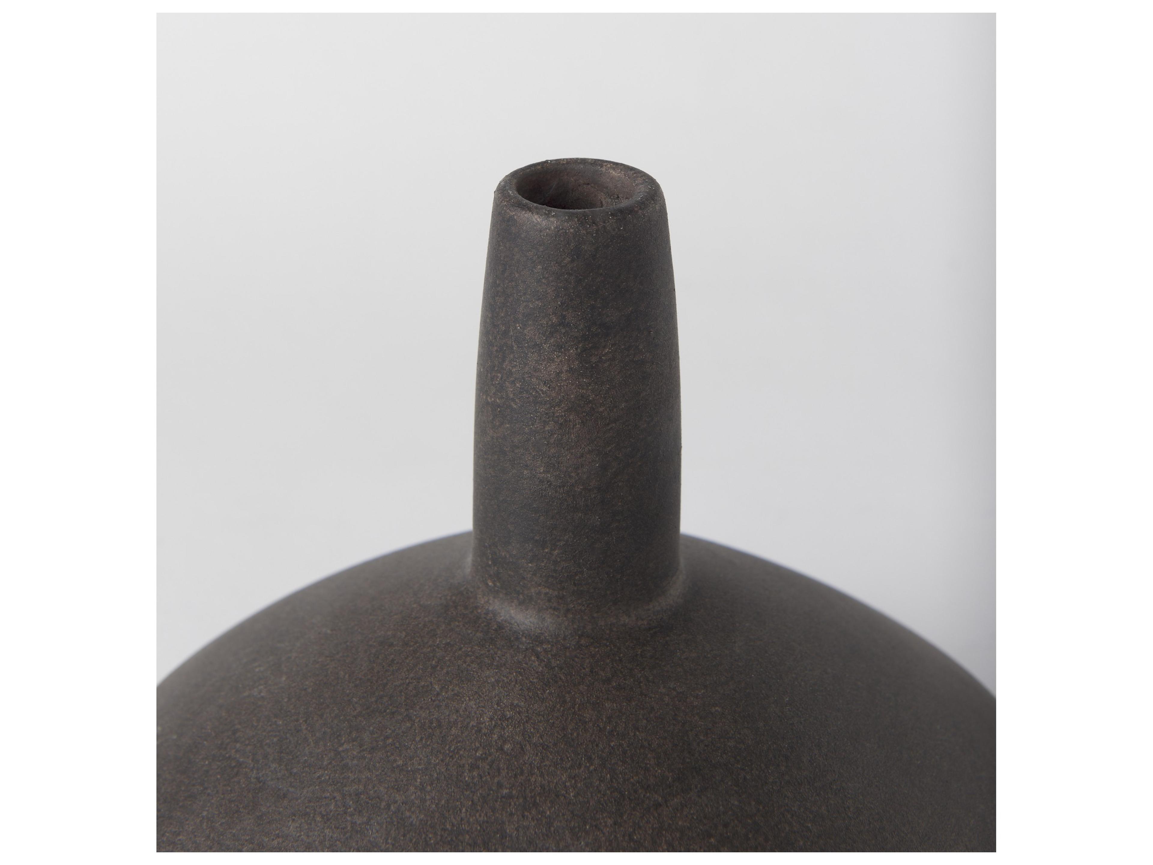 Mercana Rylee 6.9H Dark Brown Ceramic Vase