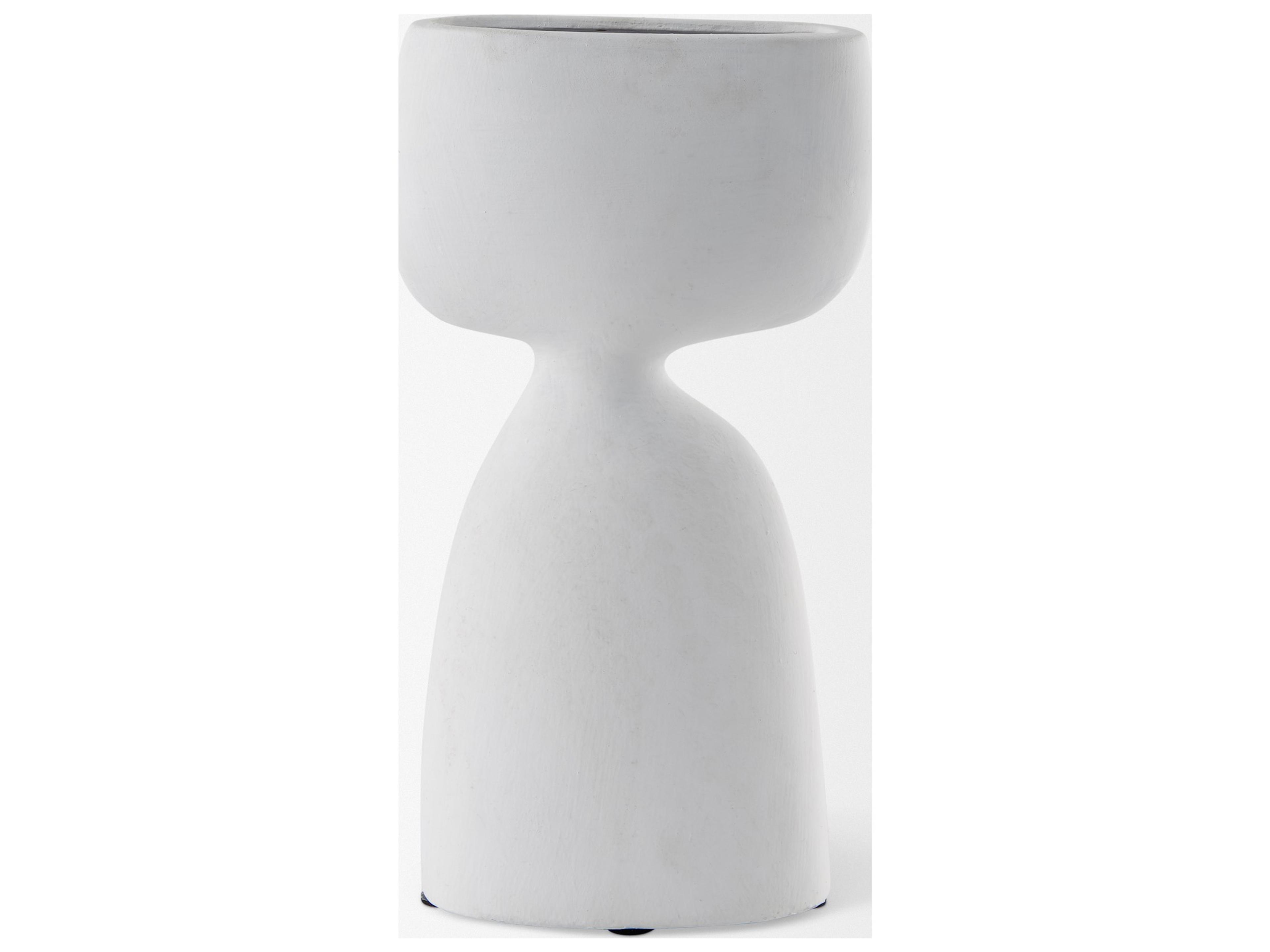 Mercana Rylee 11.6H White Ceramic Vase