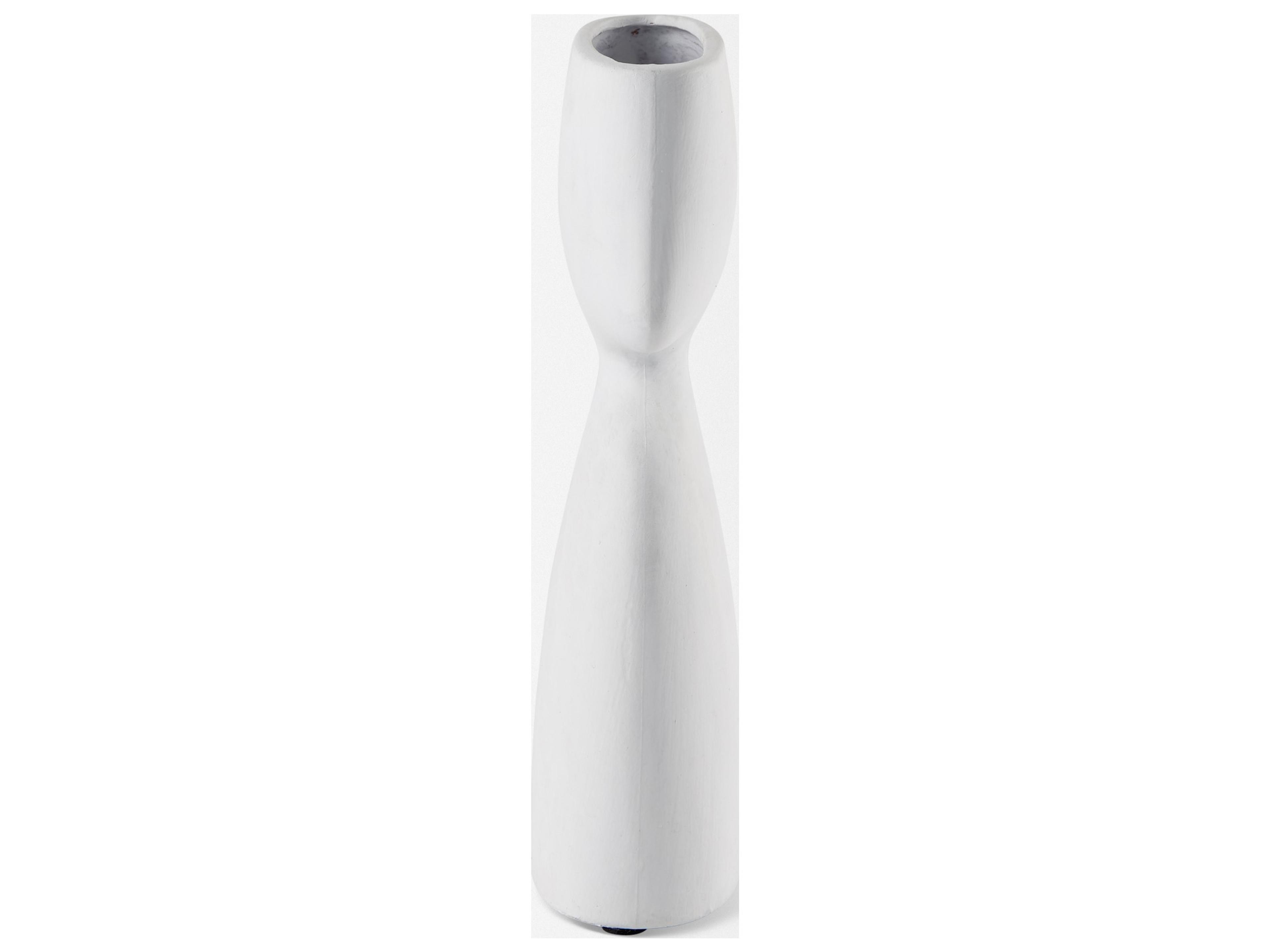 Mercana Rylee 11.6H White Ceramic Vase
