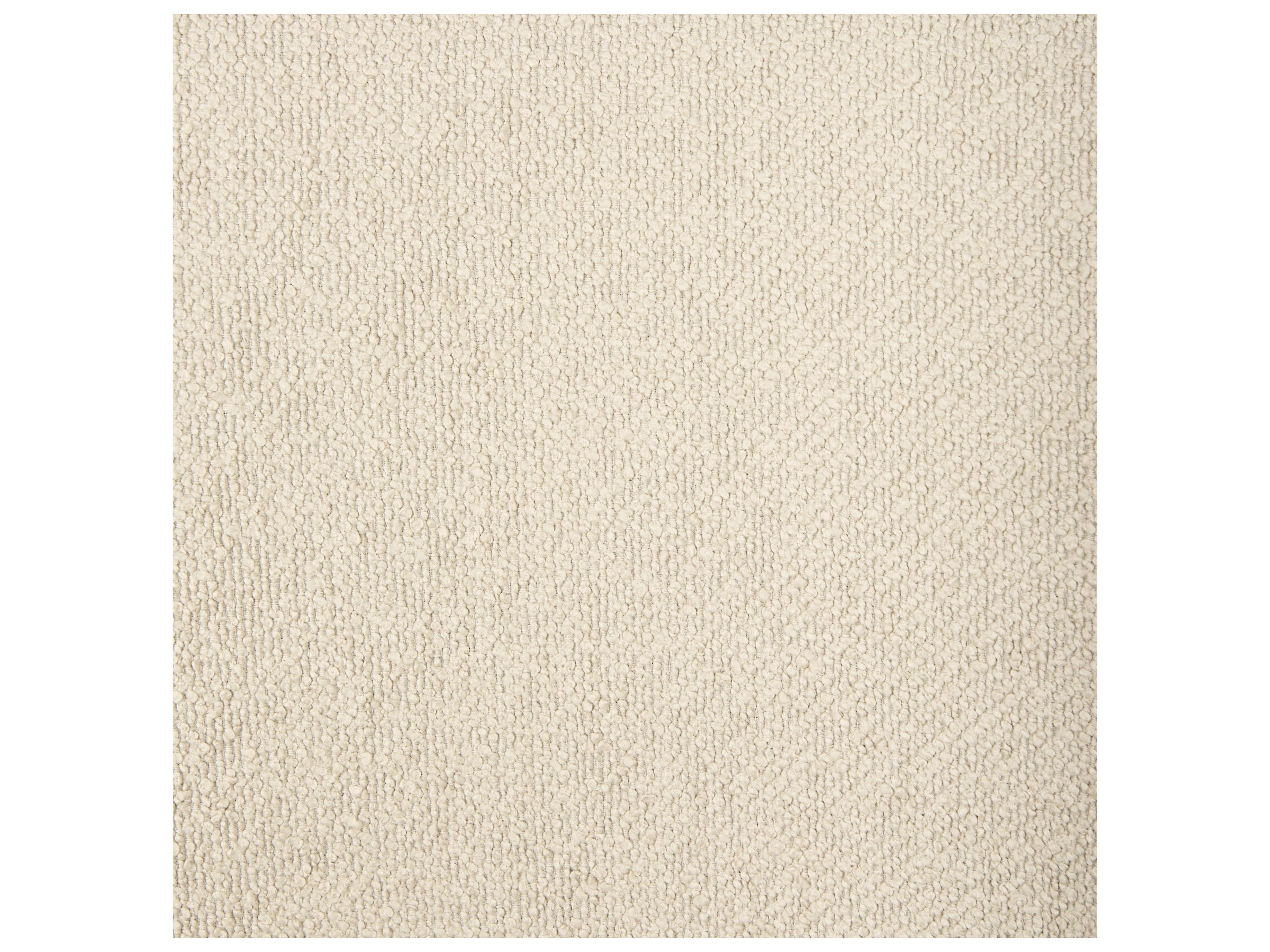 Mercana Westan Cream Boucle Fabric W/Light Brown Wood Accent Chair